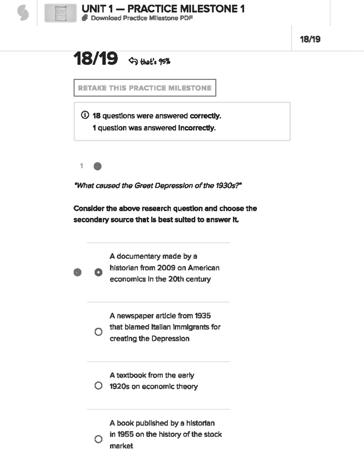 HIS 1 Unit 1 Practice Milestone Key Concepts and Question Review - Studocu