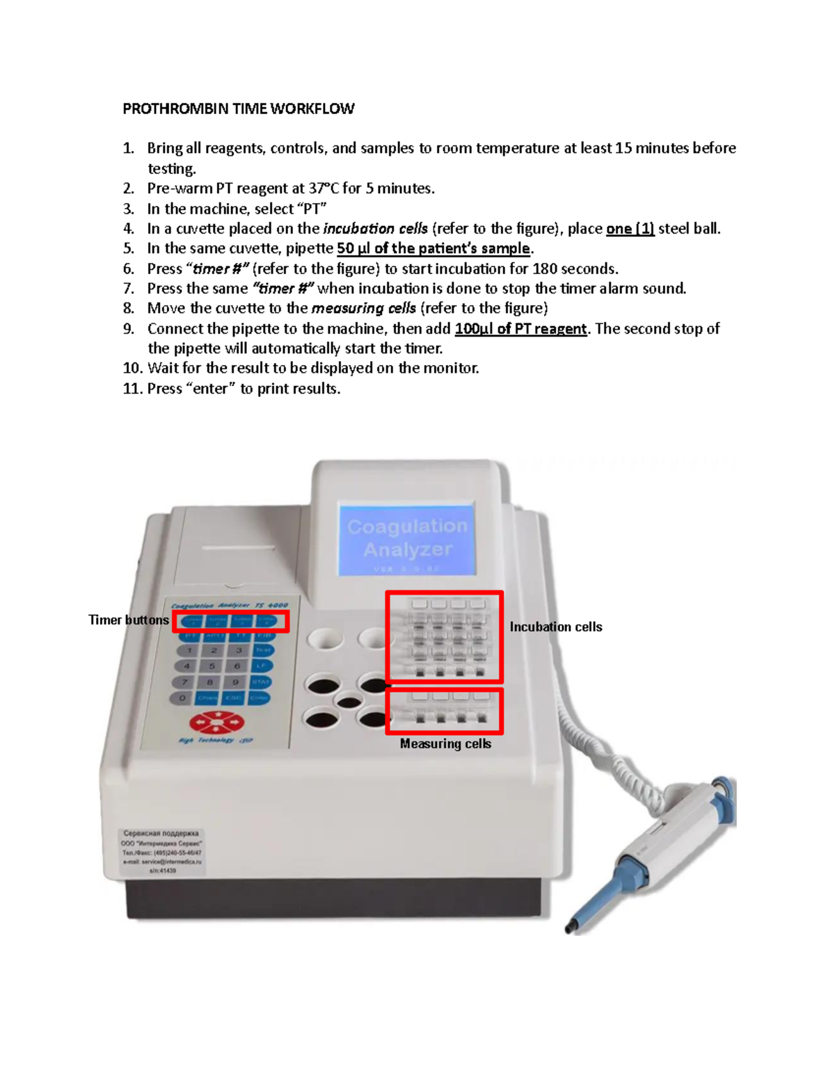 PT-APTT - Step-by-Step Instructions for Prothrombin Time Testing - Studocu