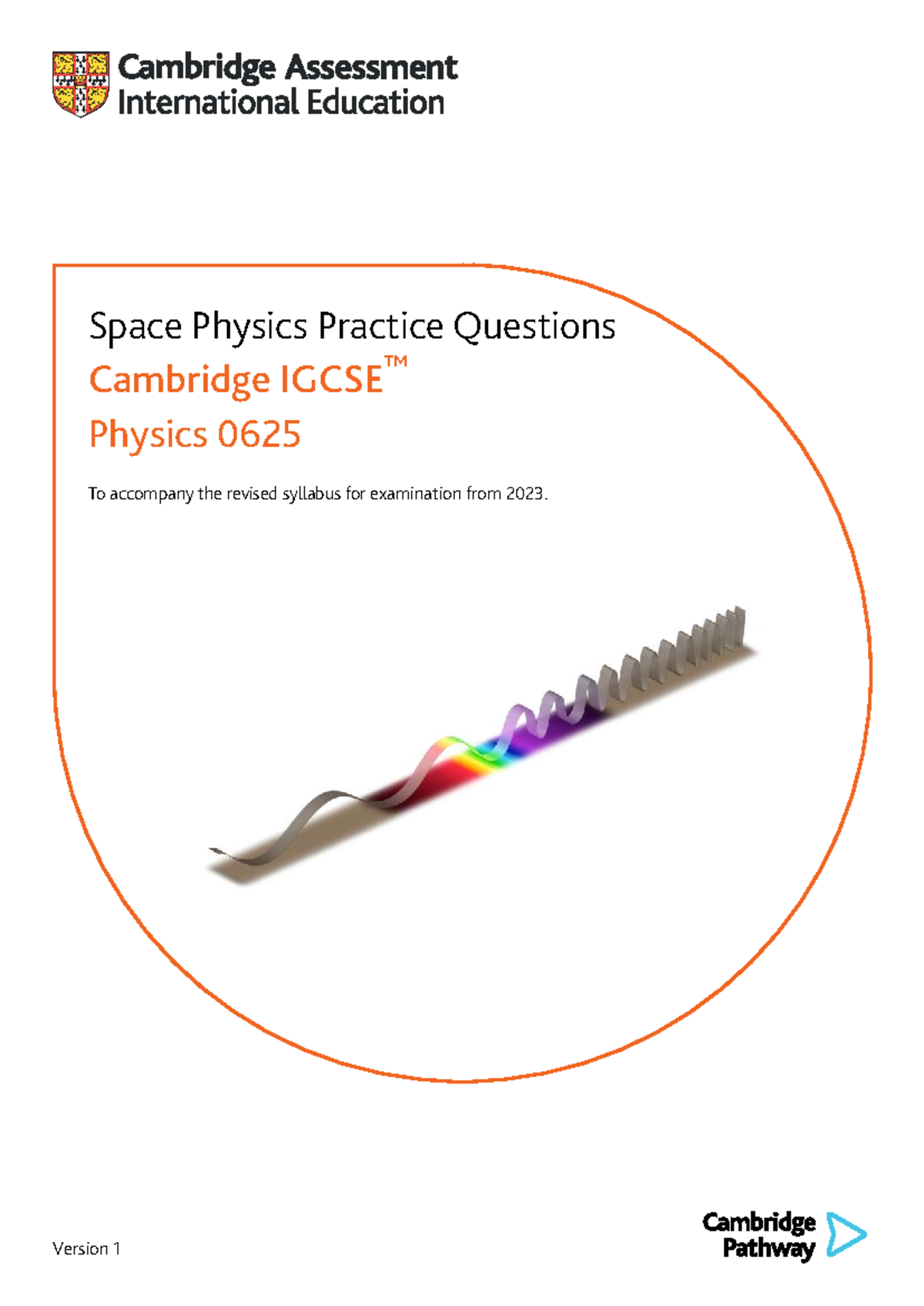 0625 Space Physics Practice Questions for 2023 Exam Preparation - Studocu