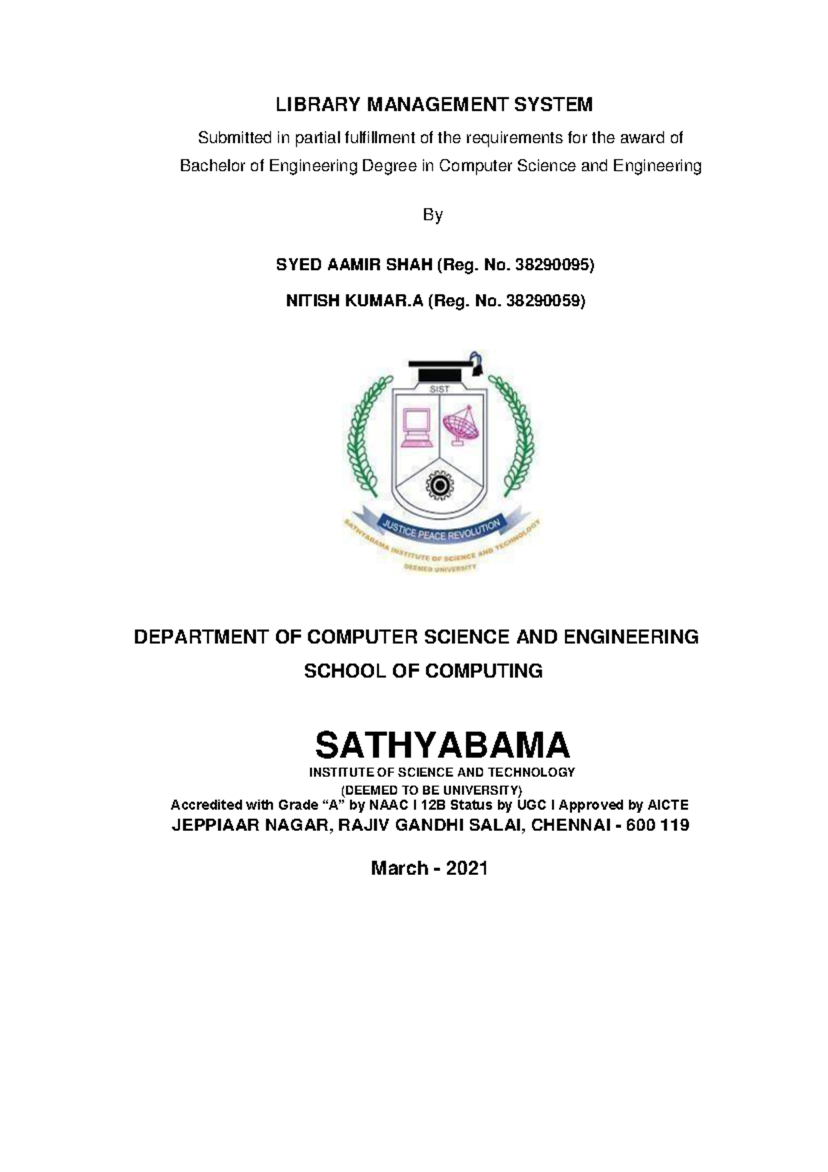 CSE Project: Library Management System Development Report - Studocu