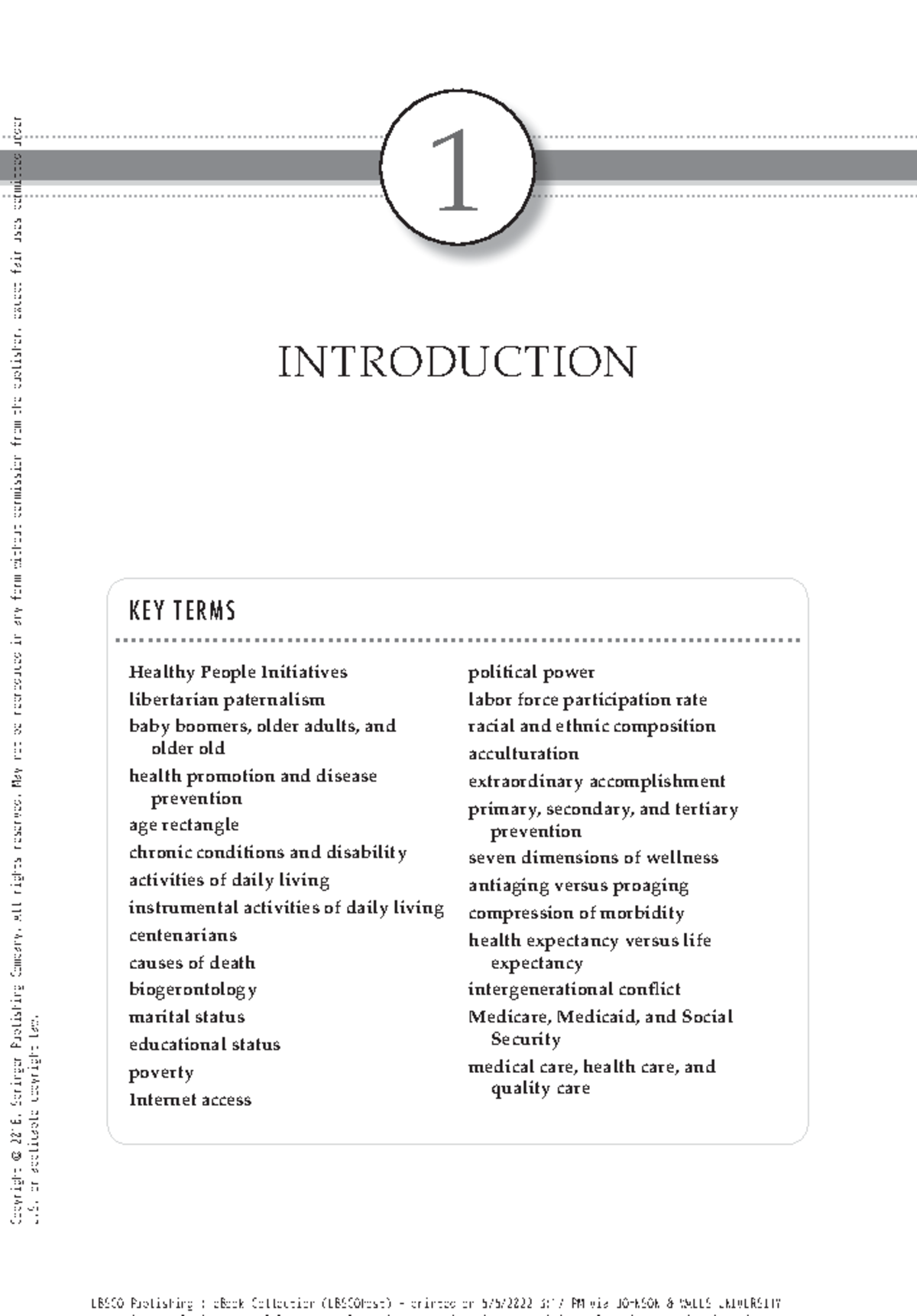 Chapter One Introduction - Health Promotion and Aging: Practical ...