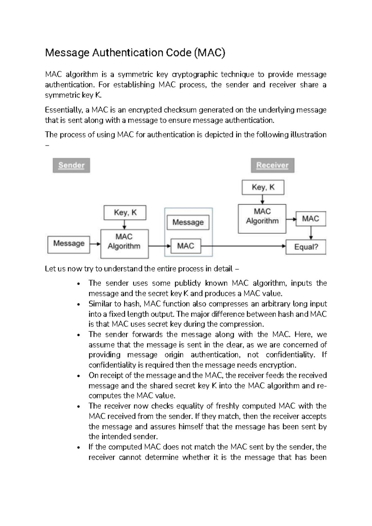 Unit 3 MAC, MD5 & SHA - cryptography and network security unit 3 mac ...