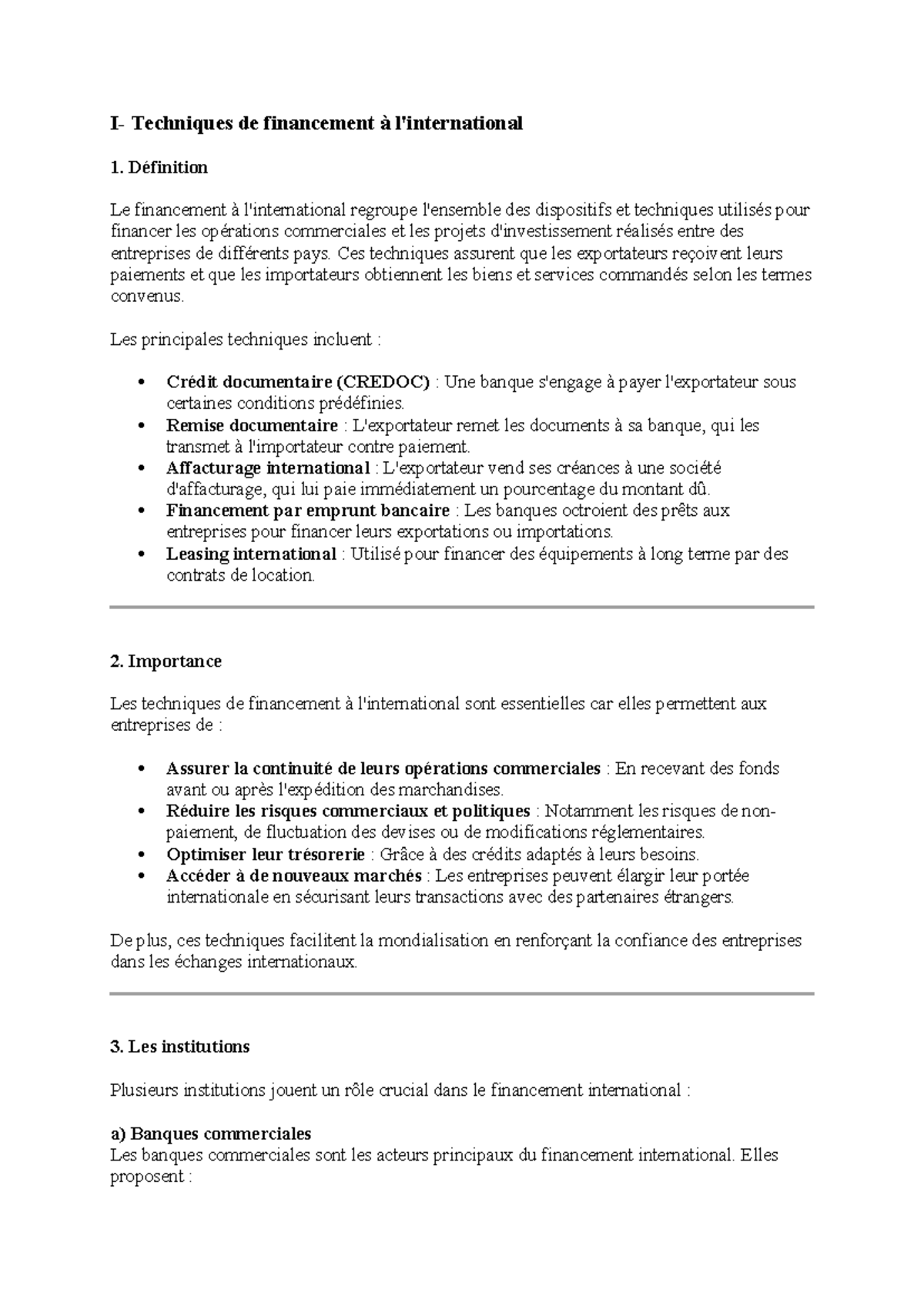 Techniques de fin - introduction aux stratégies financières - I ...