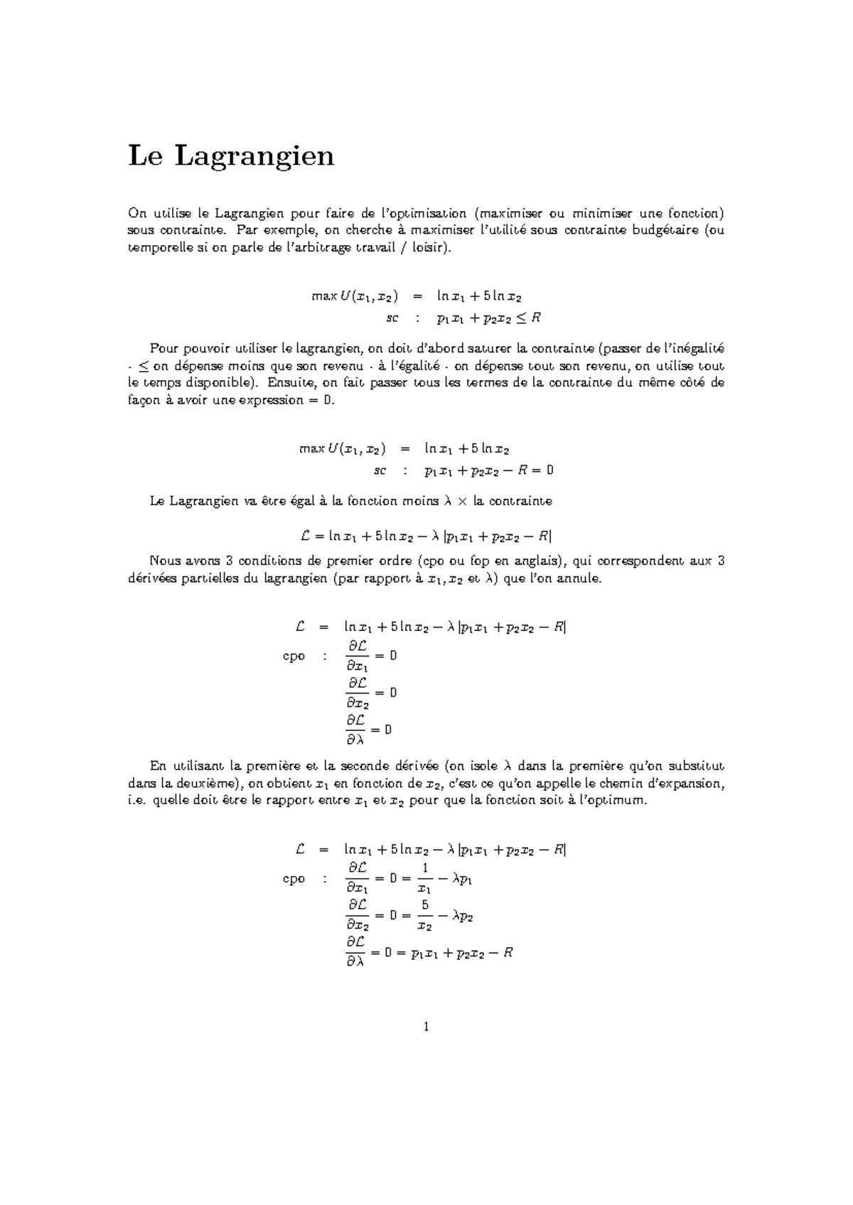lagrangien-maximisation-et-minimisation-sous-contrainte-studocu