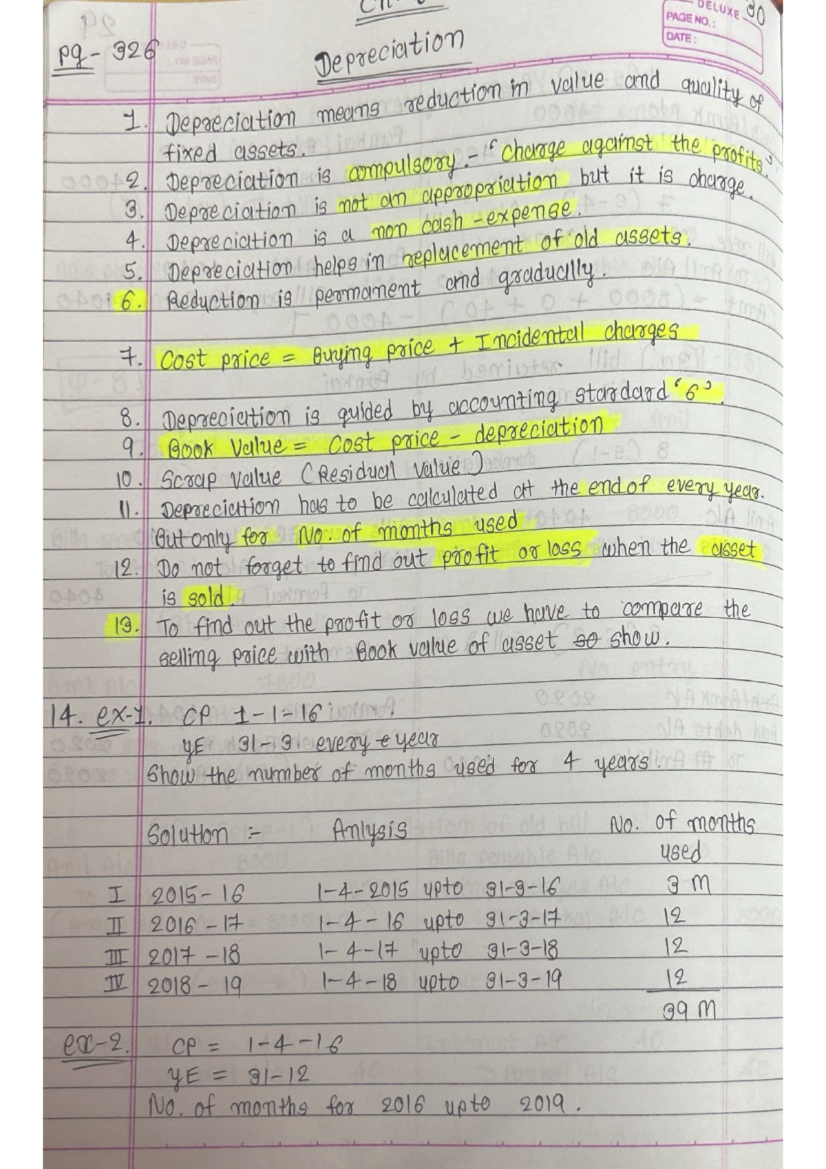 Depreciation Concepts and Calculations - Notes for ACCT101 - Studocu