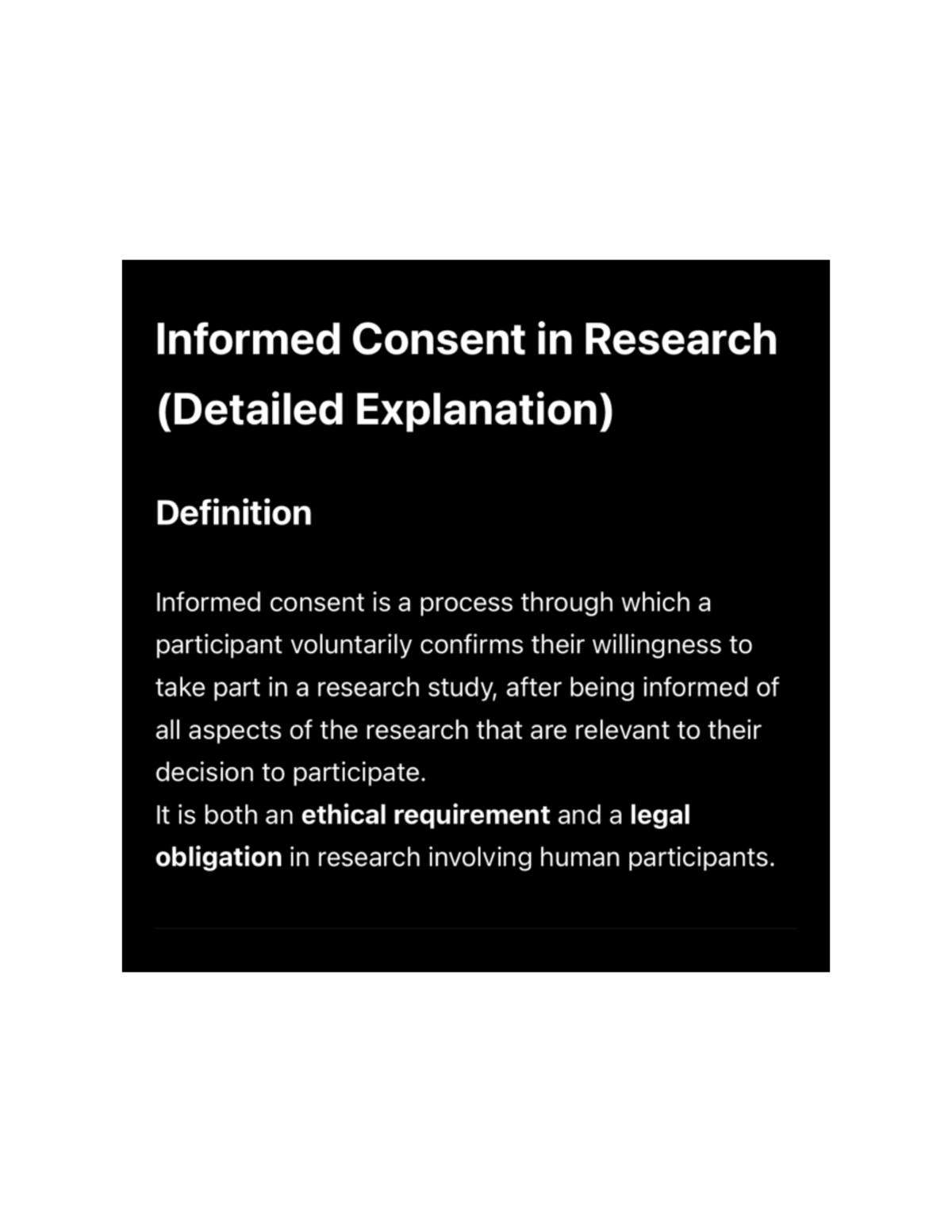 Informed Consent in Research: Key Principles and Guidelines - Studocu
