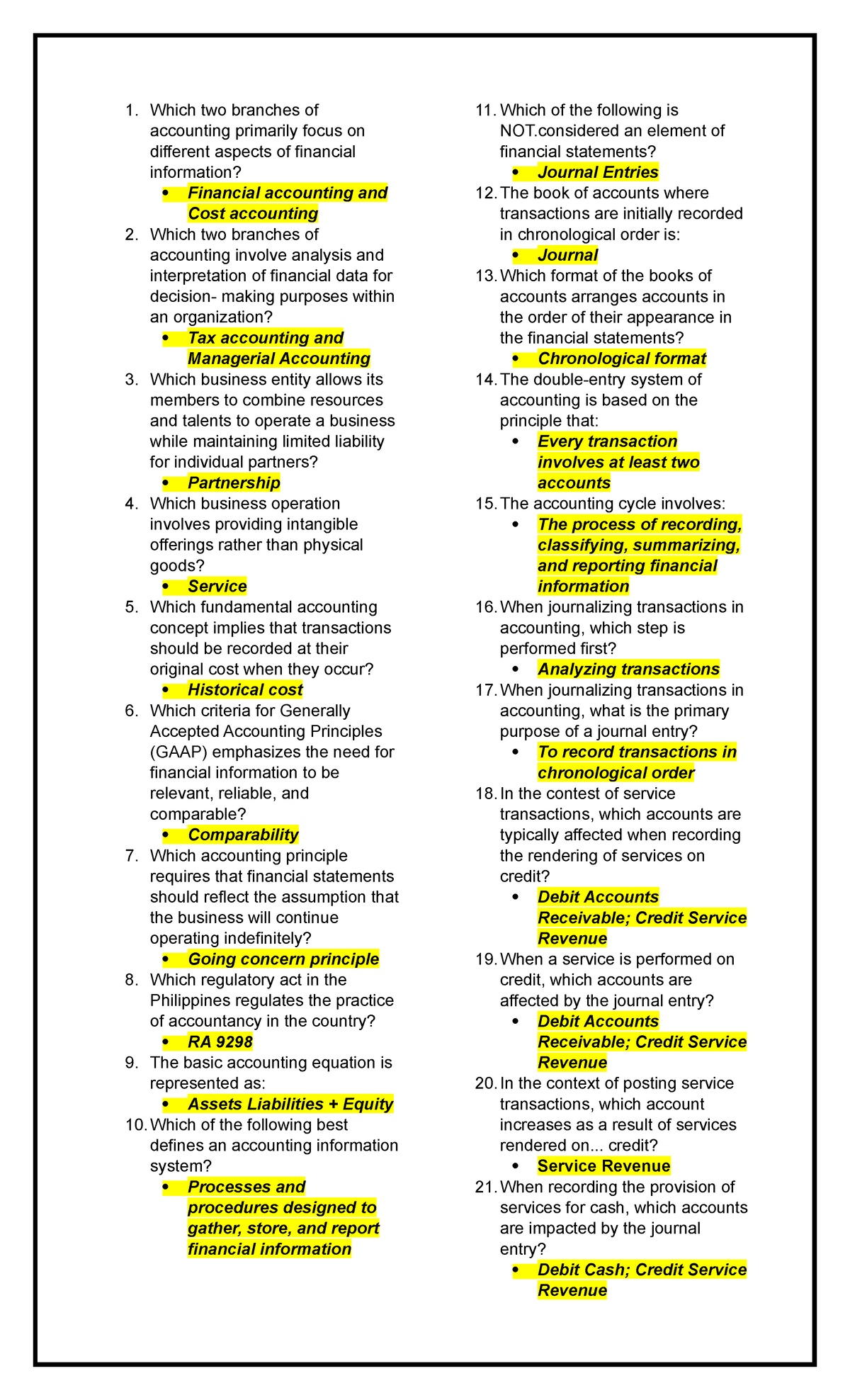 ACC 102 Reviewer: Key Concepts in Accounting Principles and Practices ...