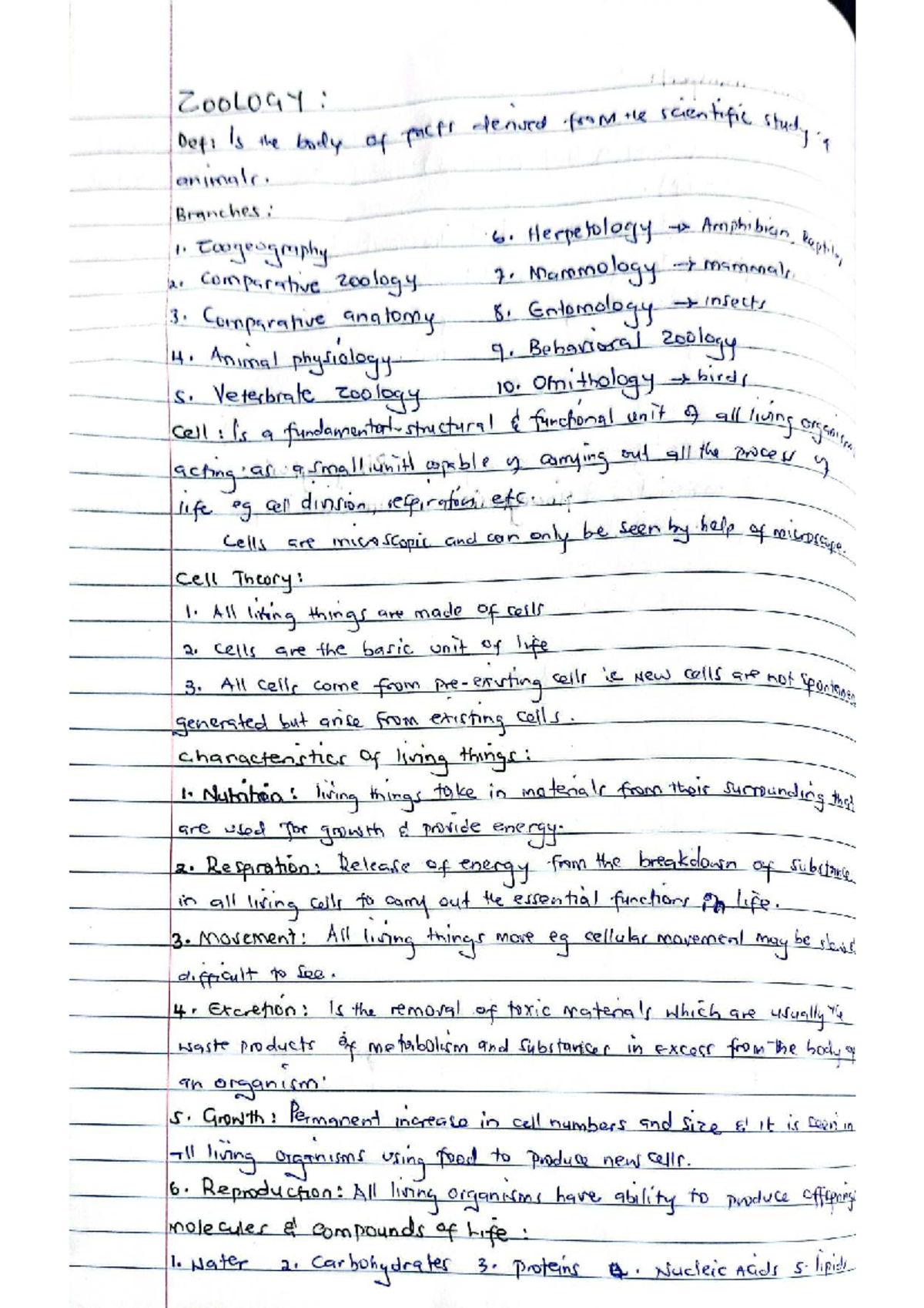 ZOOLOGY 101: Comprehensive notes on animal biology and evolution - Studocu