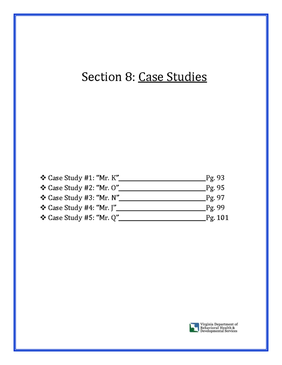 Section 8: Case Studies of Mental Health and NGRI Offenses - Studocu