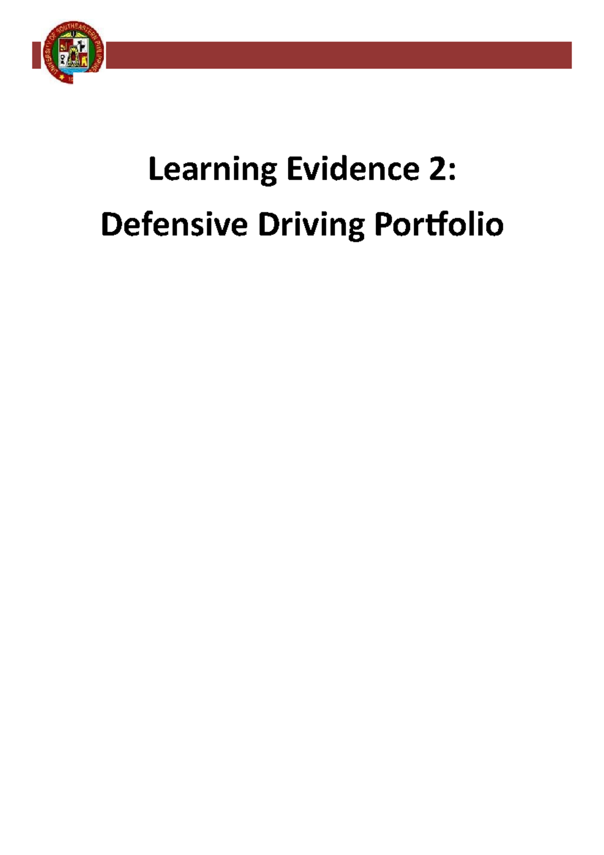 Defensive Driving Techniques for CE IC-2 Automotive Course - Studocu