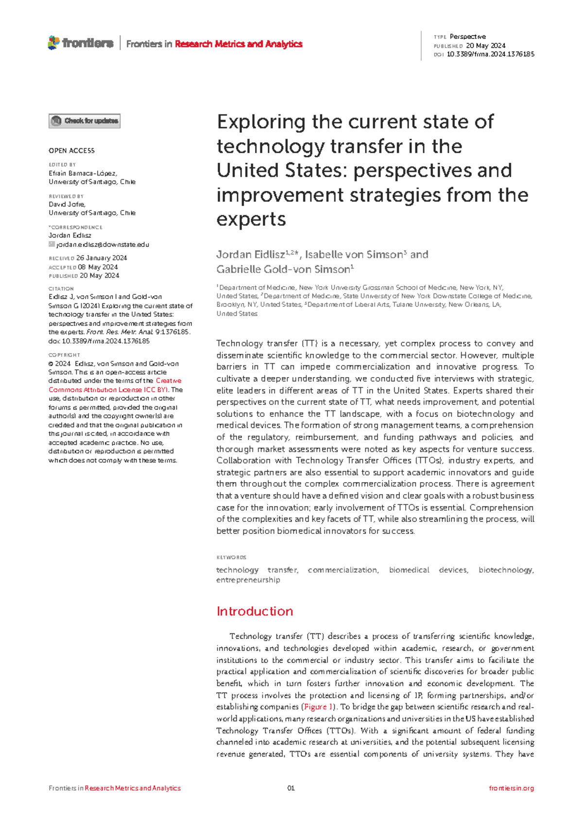 Exploring Technology Transfer in the US: Expert Insights and Strategies ...