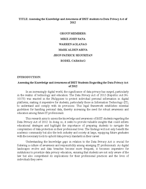 Integrative Programming - 1 SYLLABUS IN