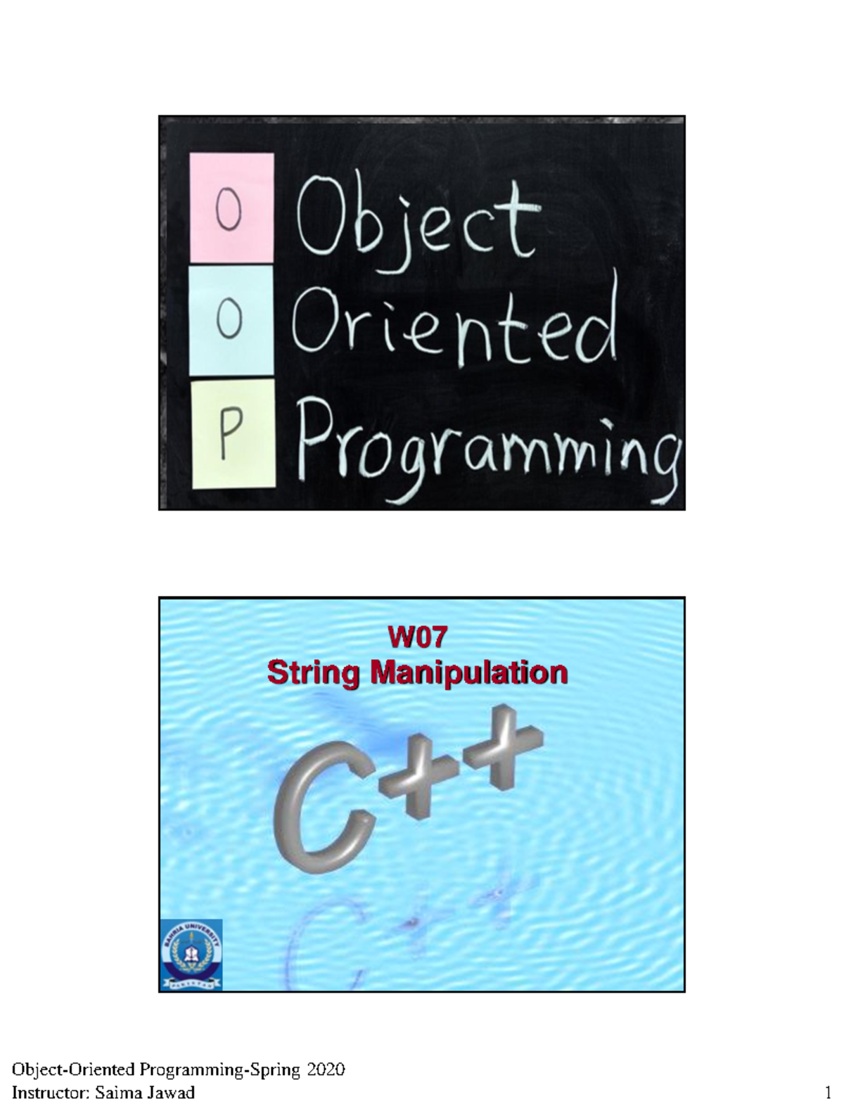 W07String Manipulation - String Manipulation Object-Oriented ...