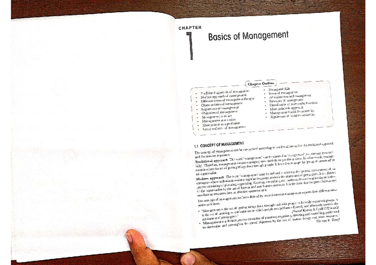 CHAPTER 1: Basics of Management - Key Concepts and Functions - Studocu