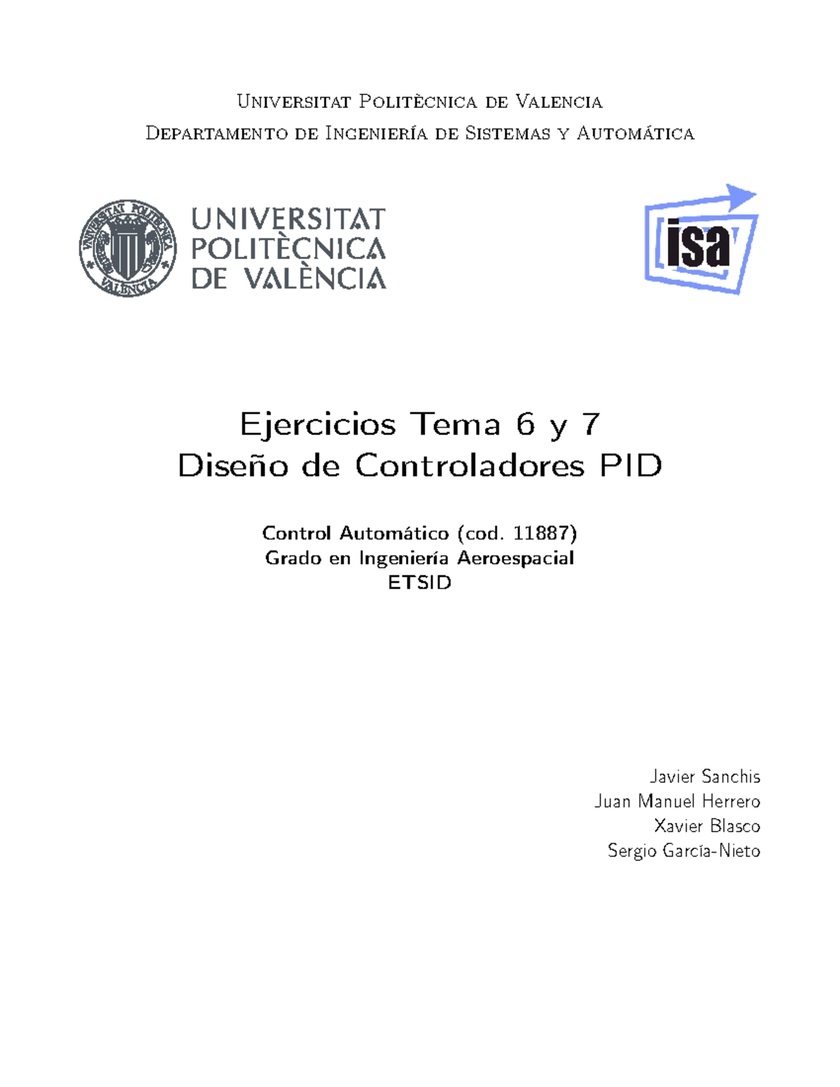 Título: Práctico - Diseño y ejercicios de Controladores PID (cod. 11887) - Document Preview