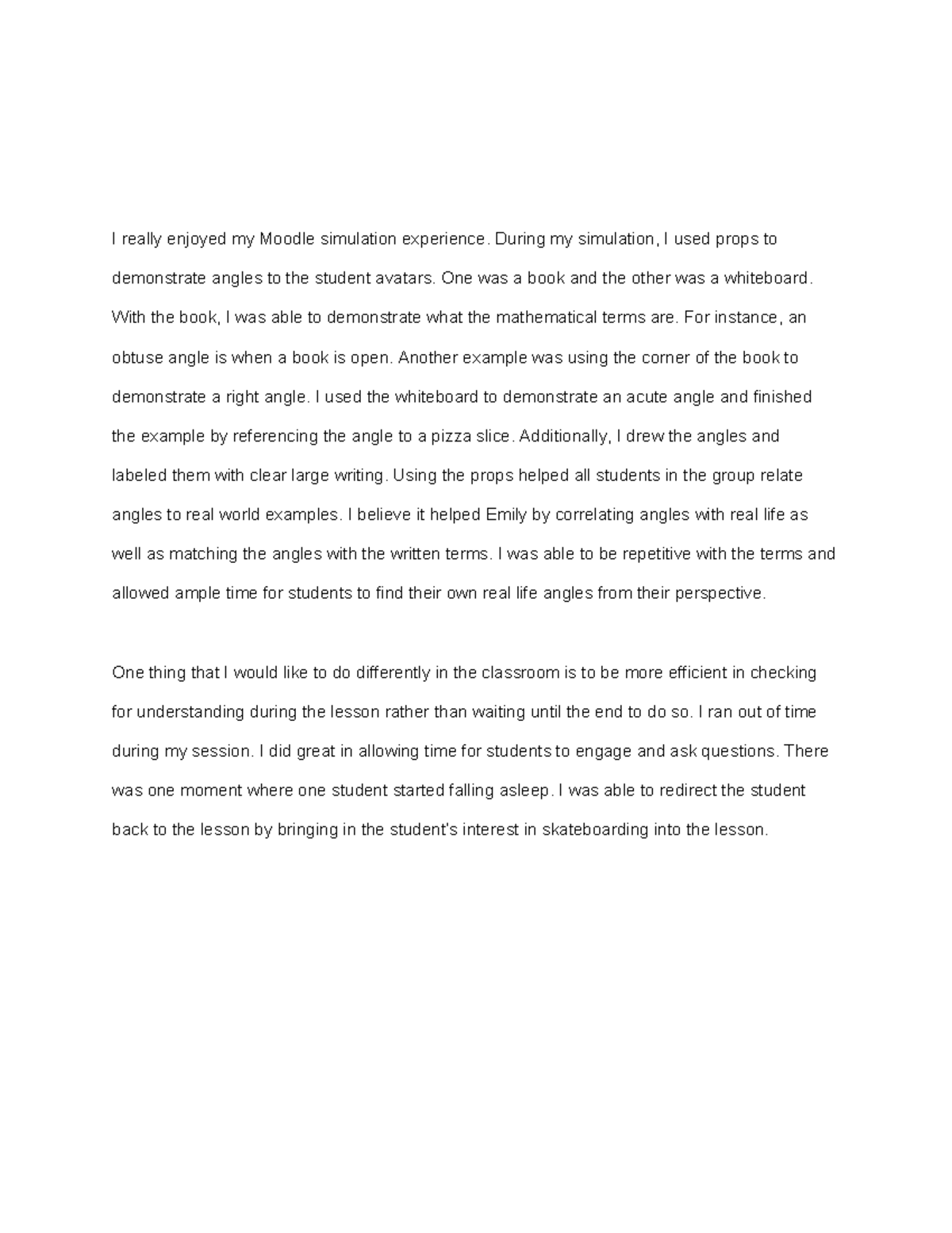 D096 - Task 2: Enhancing Angle Understanding Through Props - Studocu