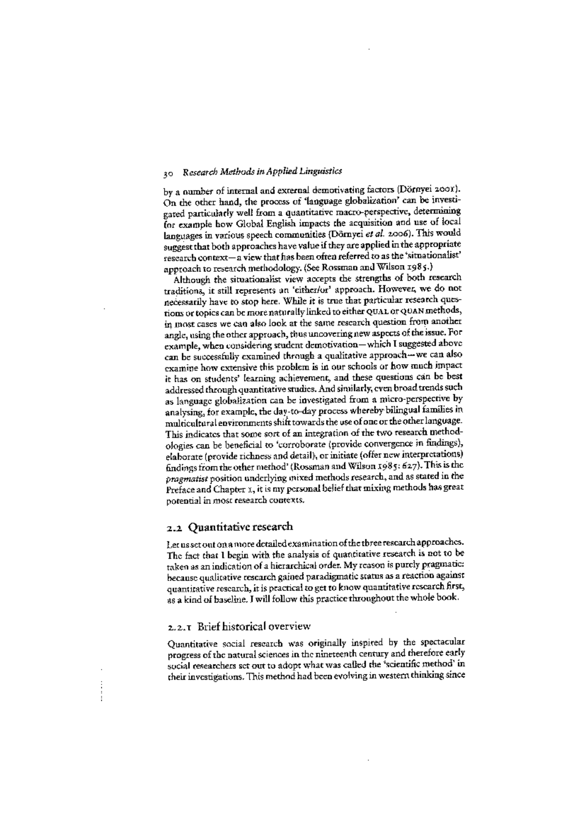 Quantitative Research - 30 Research Methods in Applied Linguistics a ...
