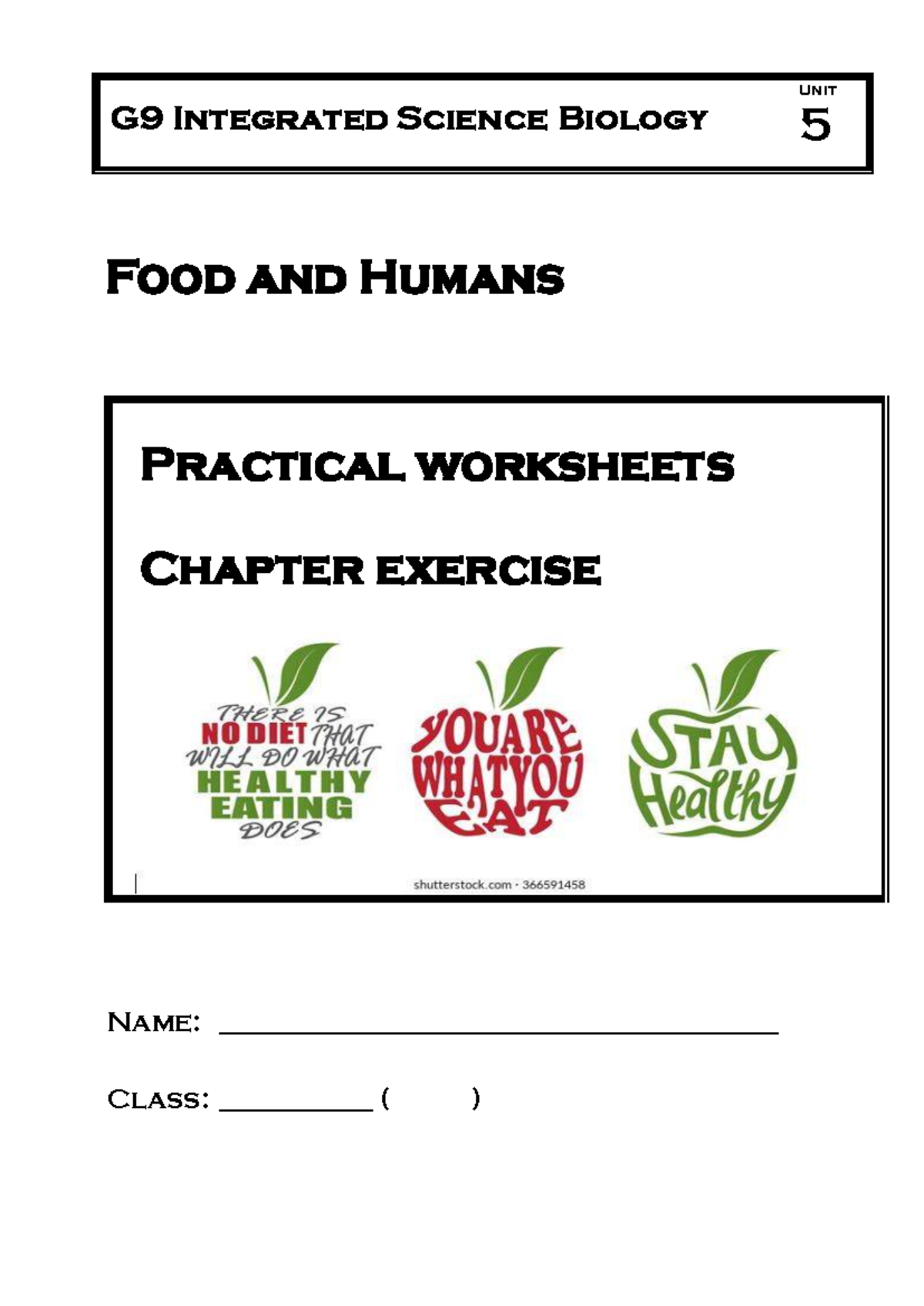 2526 Integrated Science Practical & Exercises: Food Tests in Chapter 5 ...