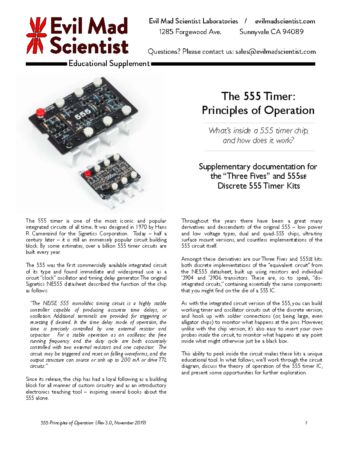 Principles of Operation for 555 Timer IC (Rev 3.0) - Studocu