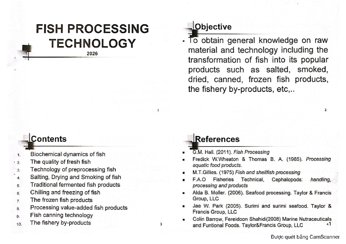 C1 - BQCBTS - Fish Processing Technology Overview and Key Concepts ...