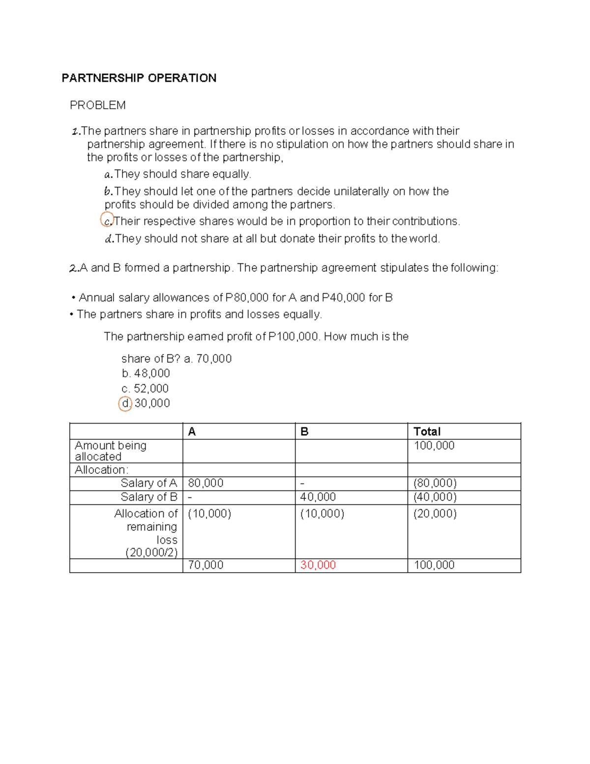 Partnership Operations - Financial Accounting Guide and Examples - Studocu