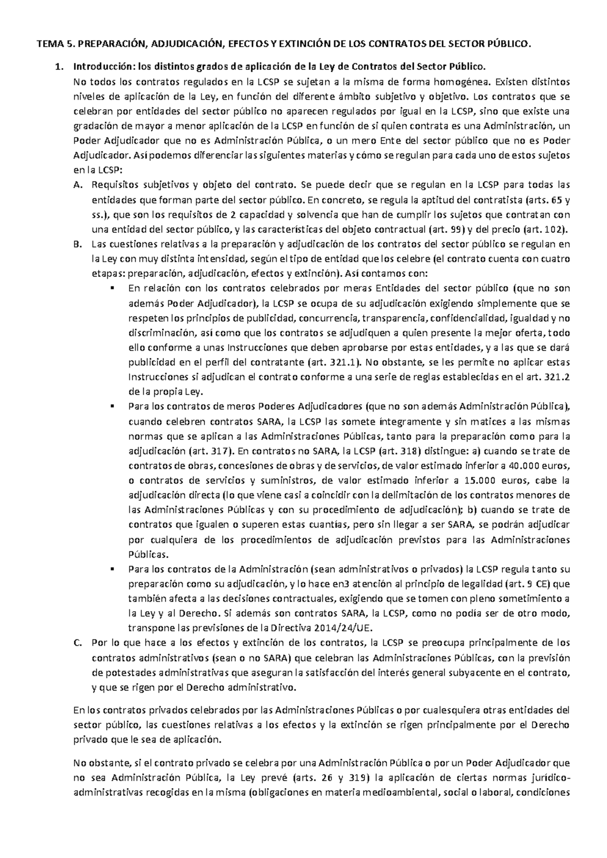 TEMA 5: Preparación y Adjudicación de Contratos en el Sector Público ...