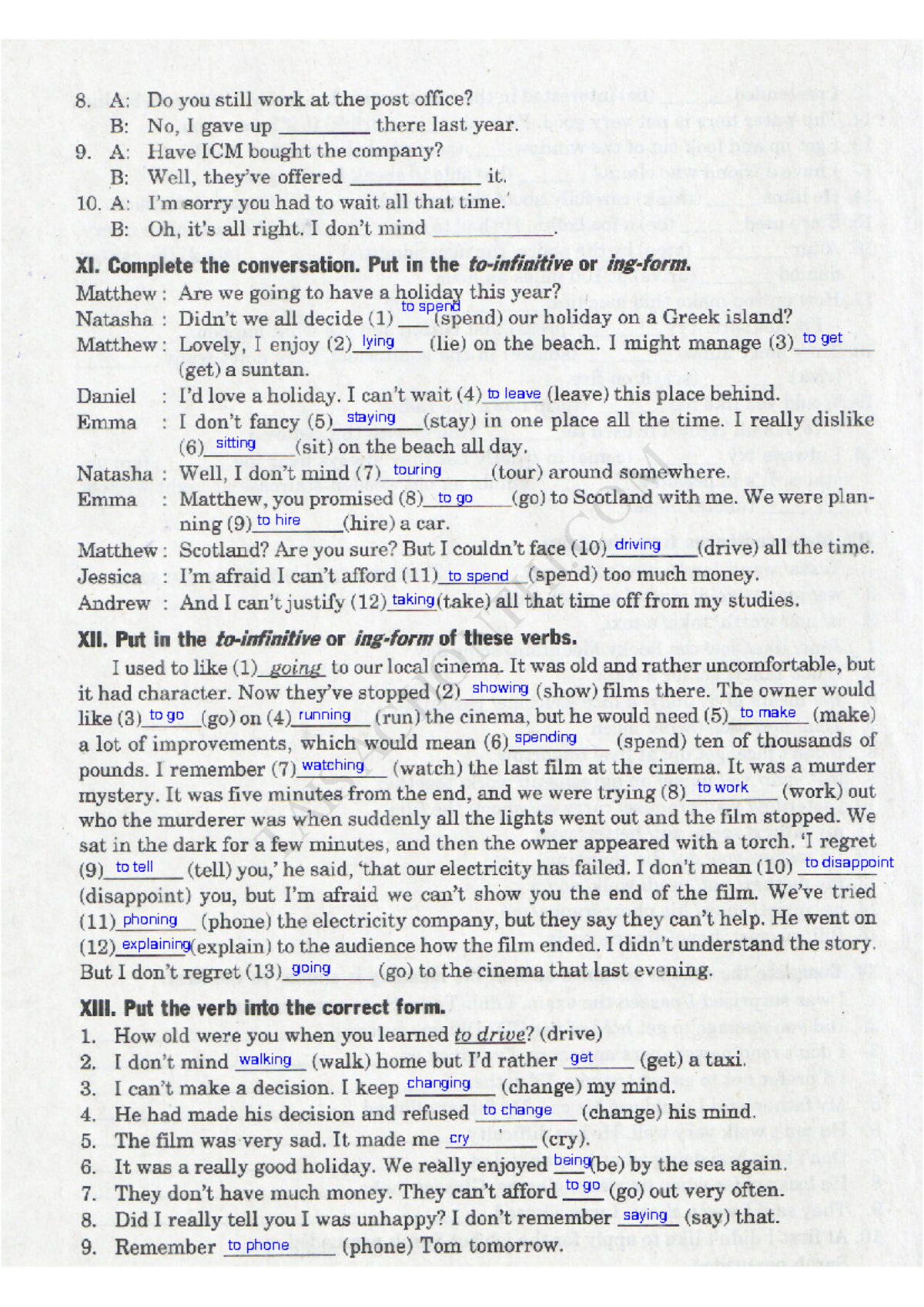 Practice 11 - Excellent Grammar and Usage Exercises - Studocu