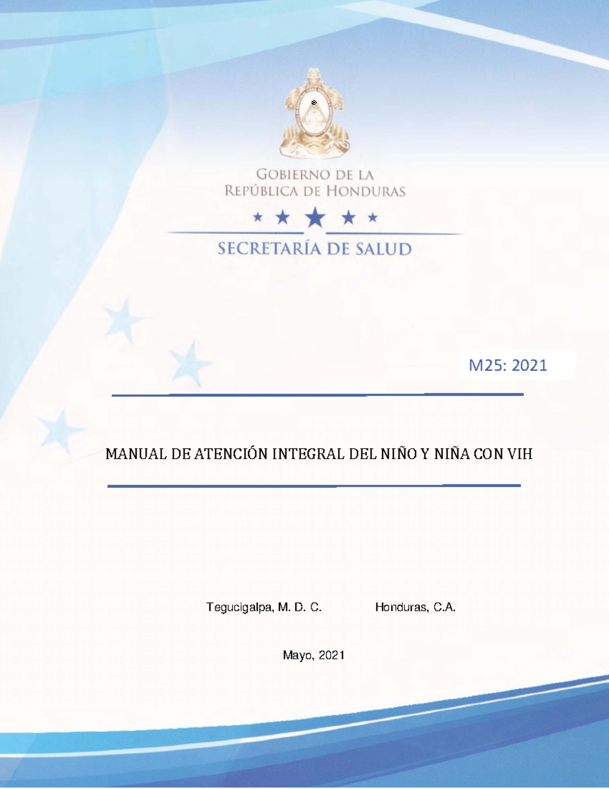 Manual de Atención Integral a Niños y Niñas con VIH - M2 5: 2021 - Studocu