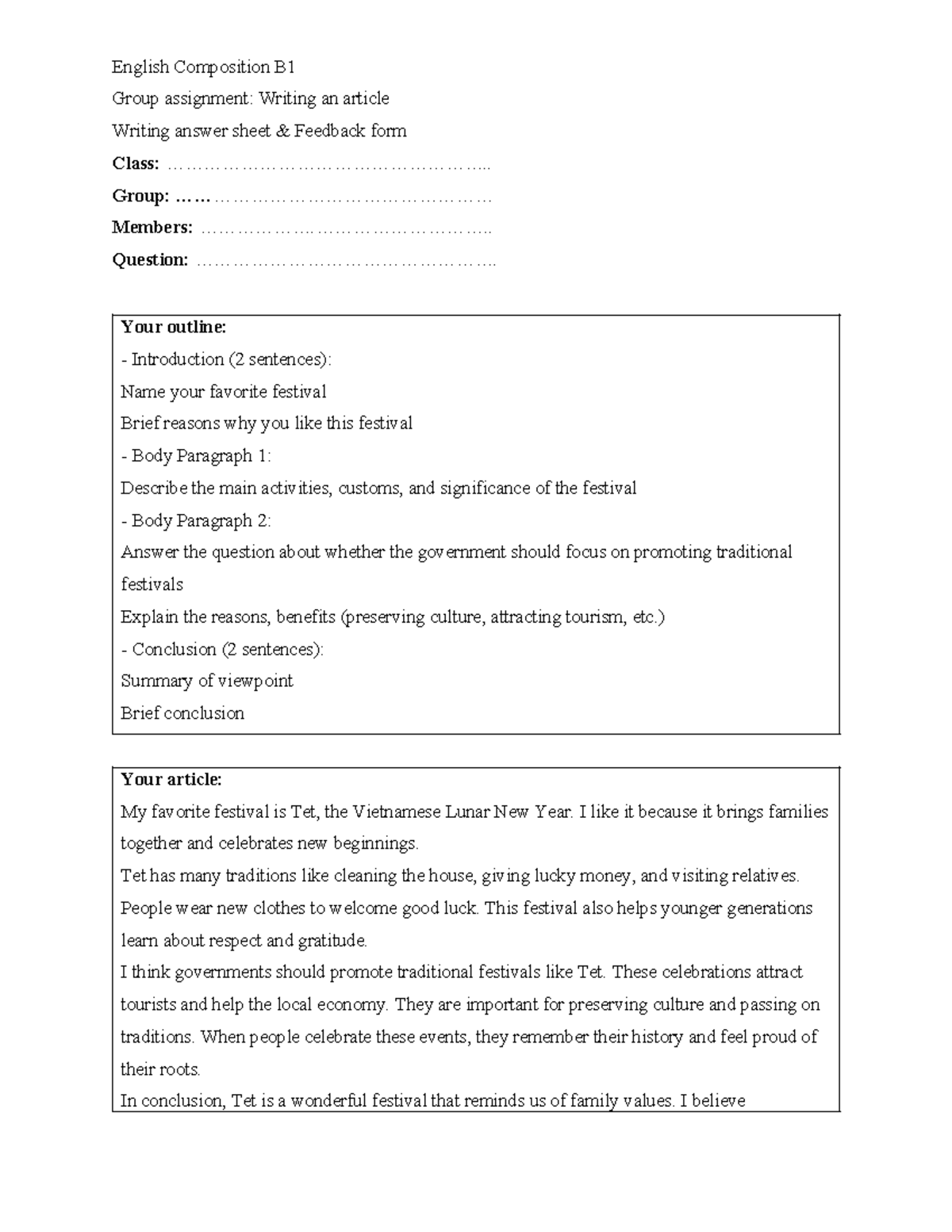 Z-Assignment 2 for group (answer sheet) - English Composition B Group ...