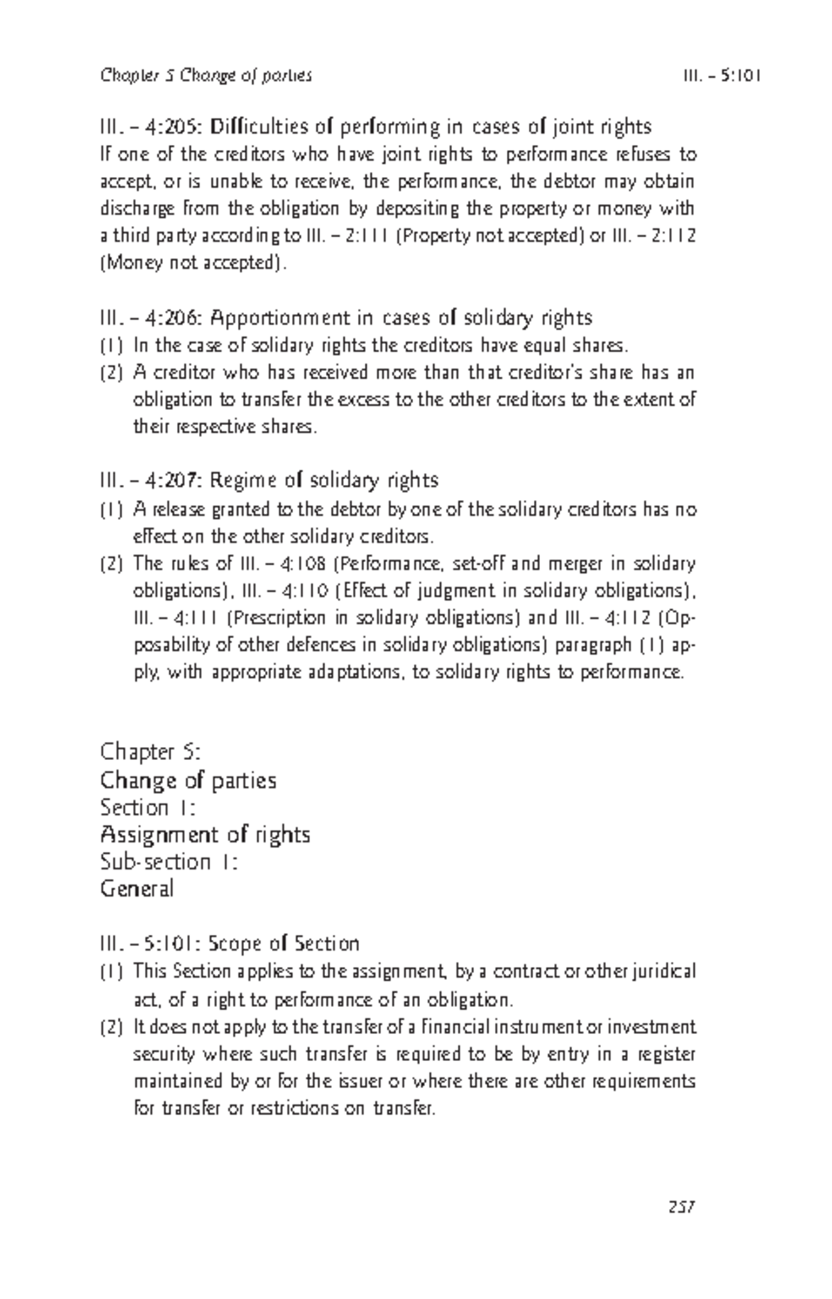 DCFR Property Law: Joint & Solidary Rights, Assignment of Rights (III ...