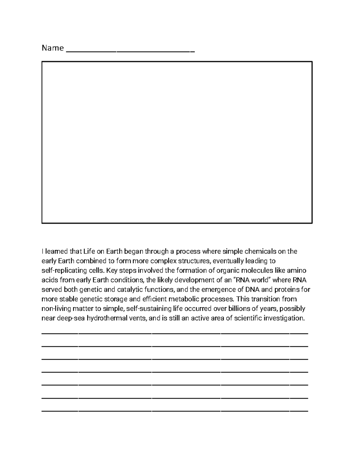 Blank Paragraph Writing Paper-12 9 42 - Name ...
