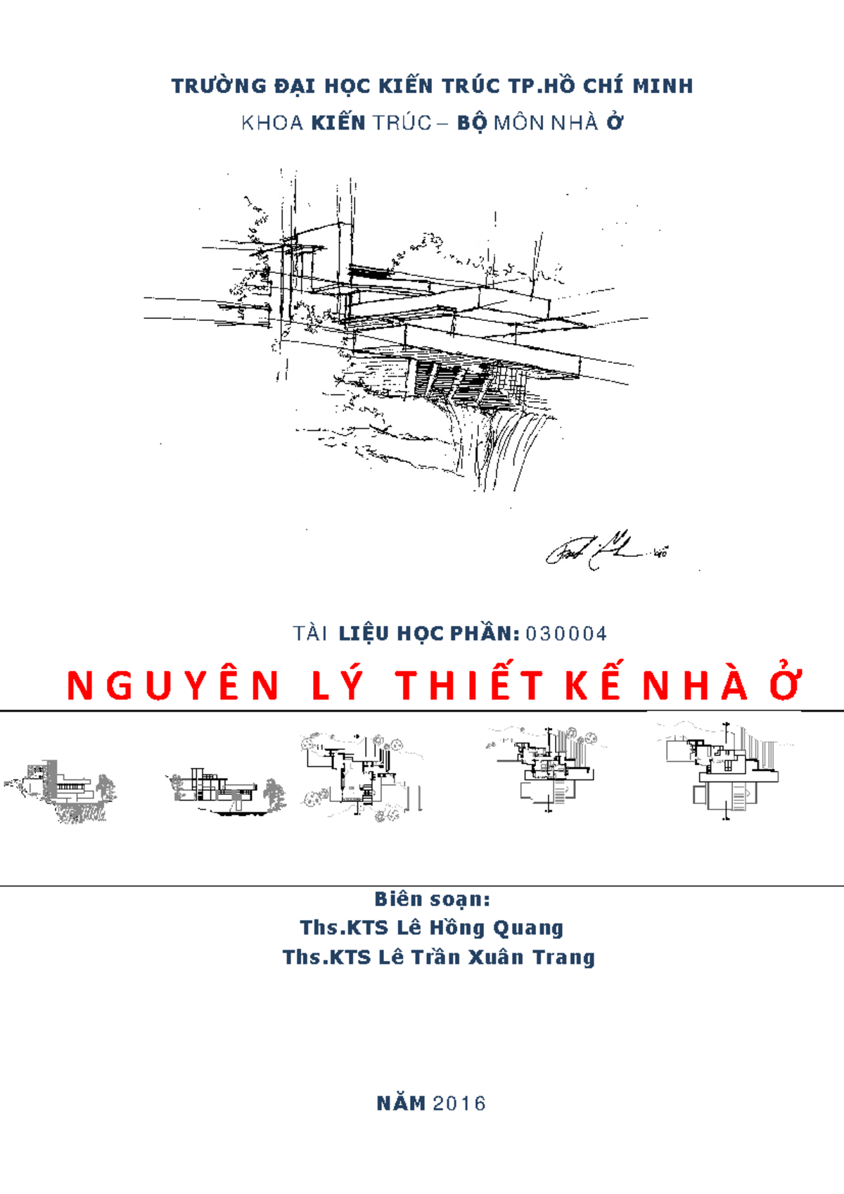GT Nguyên lý Thiết kế Nhà ở - Tài liệu học phần 0300004 - Studocu