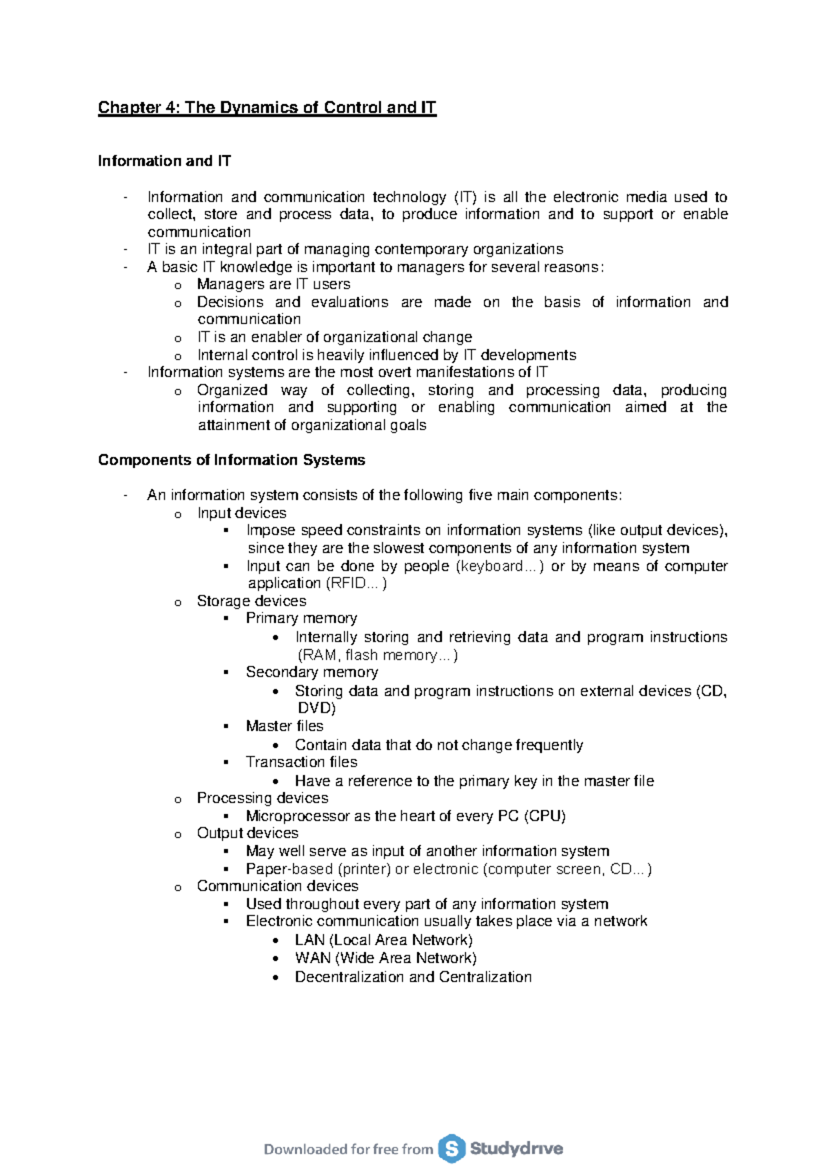 Chapter 4: Overview of Accounting Information Systems & Internal ...