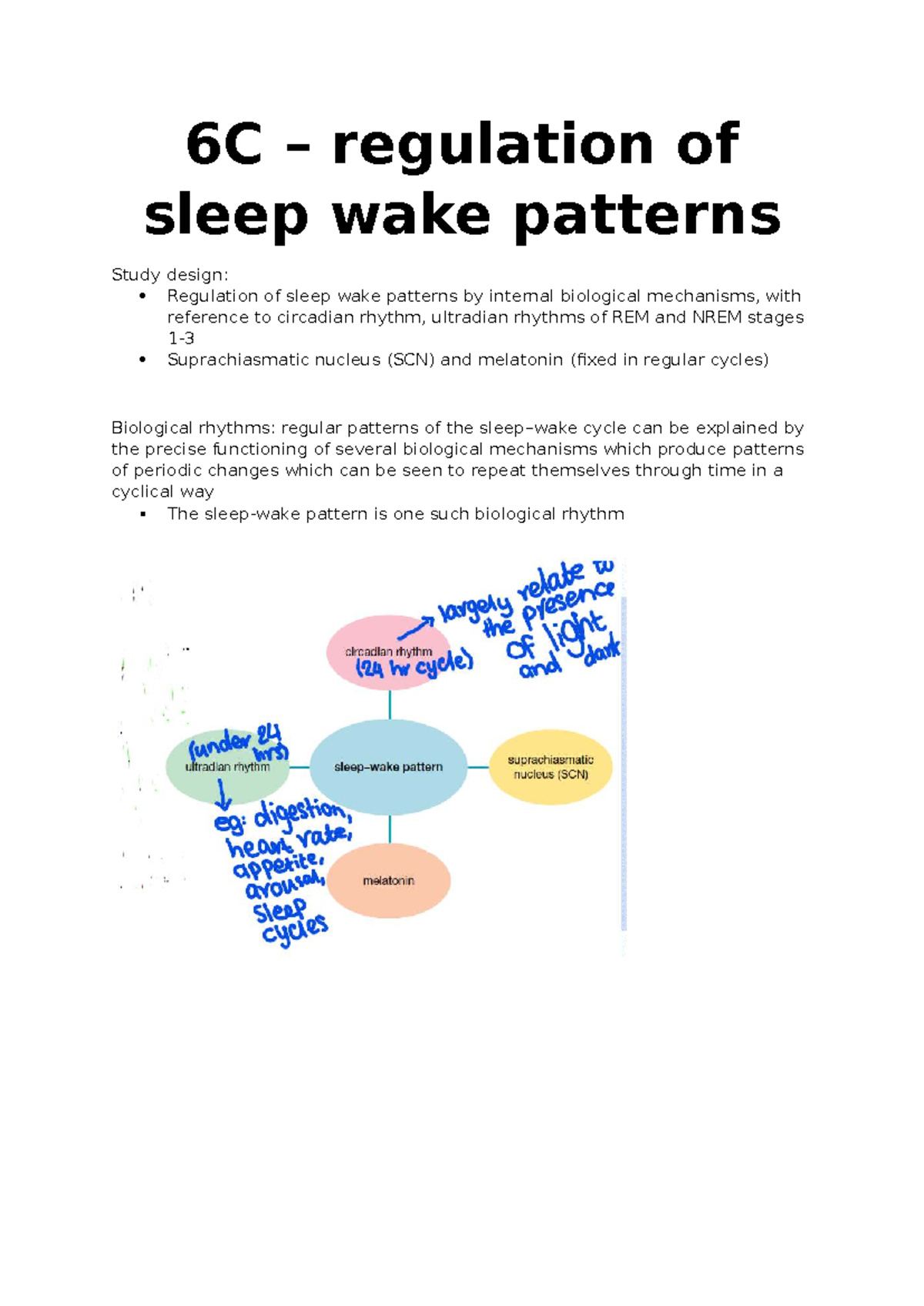6C - Study on Regulation of Sleep-Wake Patterns and Biological Rhythms ...
