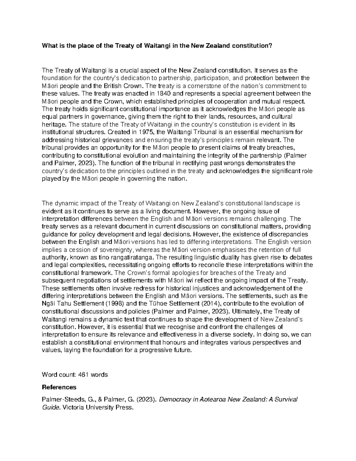 FCOM111 - Essays Paragraphs Writing Task - What is the place of the ...