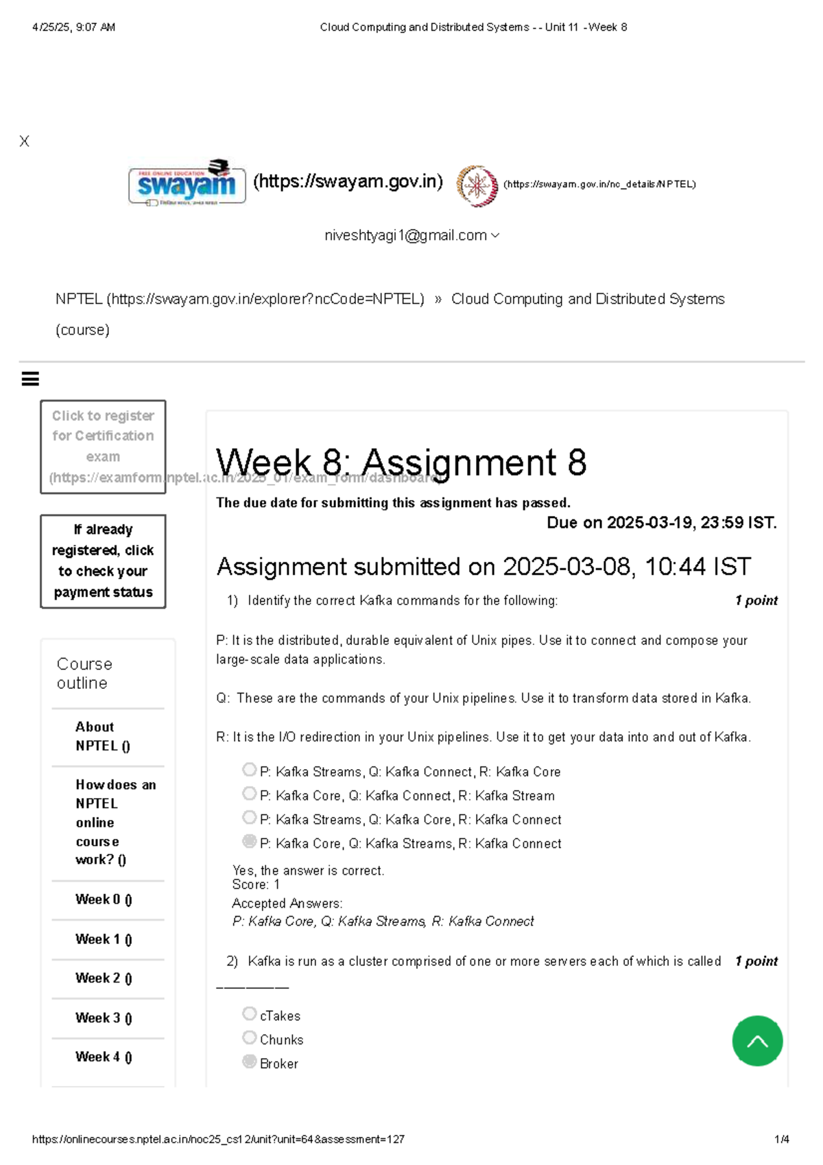 Cloud Computing and Distributed Systems - Unit 11 - Week 8 - X NPTEL ...