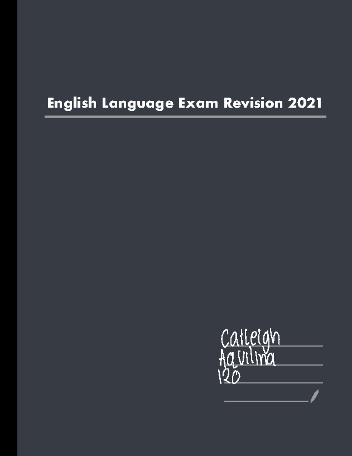 English Language Exam Revision Notes - 2021 Overview - Studocu