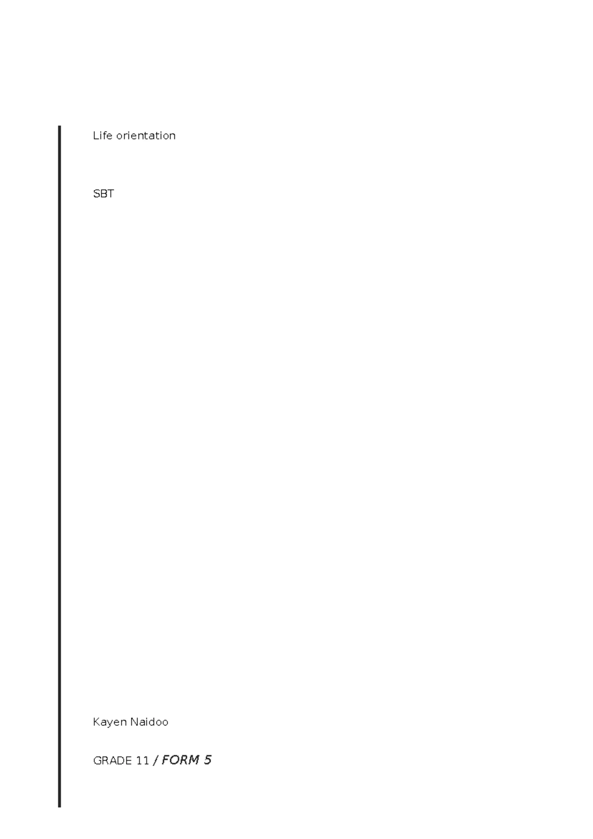 Grade 12 Research Project - Term 2 Interview Questions Worksheet - Studocu