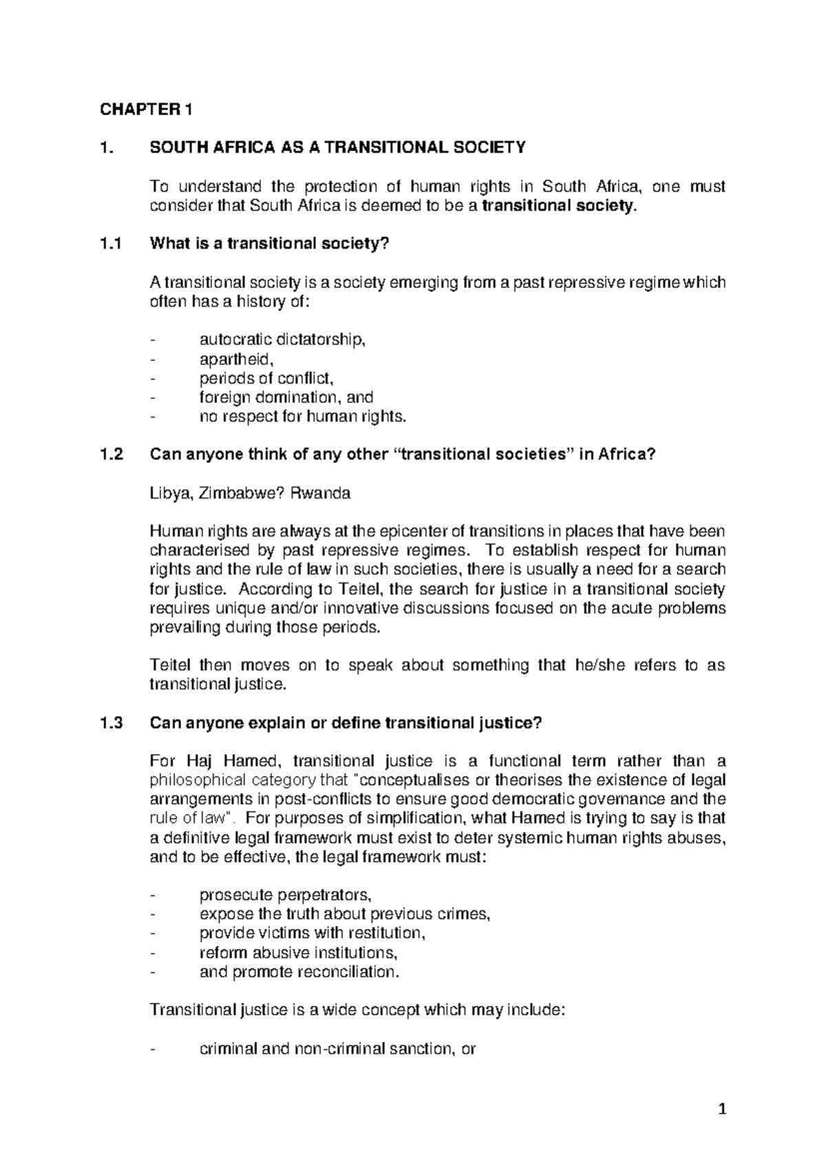 HRL2241 - Summary of Human Rights Law and Global Perspectives - Studocu