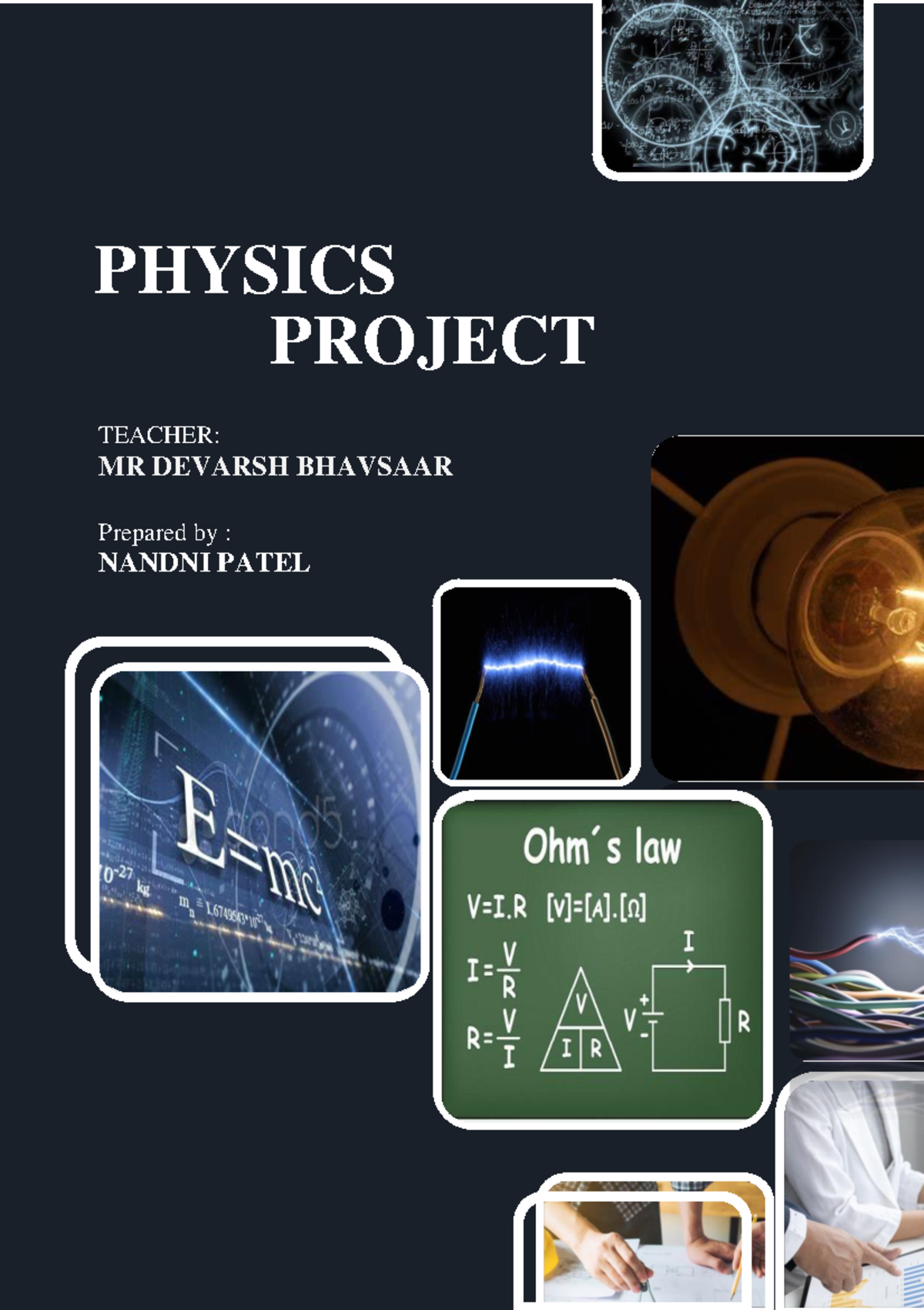 PHYSICS 101: Verification of Ohm's Law Project Report - Studocu