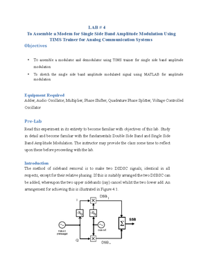 Lab 4 To Construct an Envelope Detector Using Discrete Components for ...