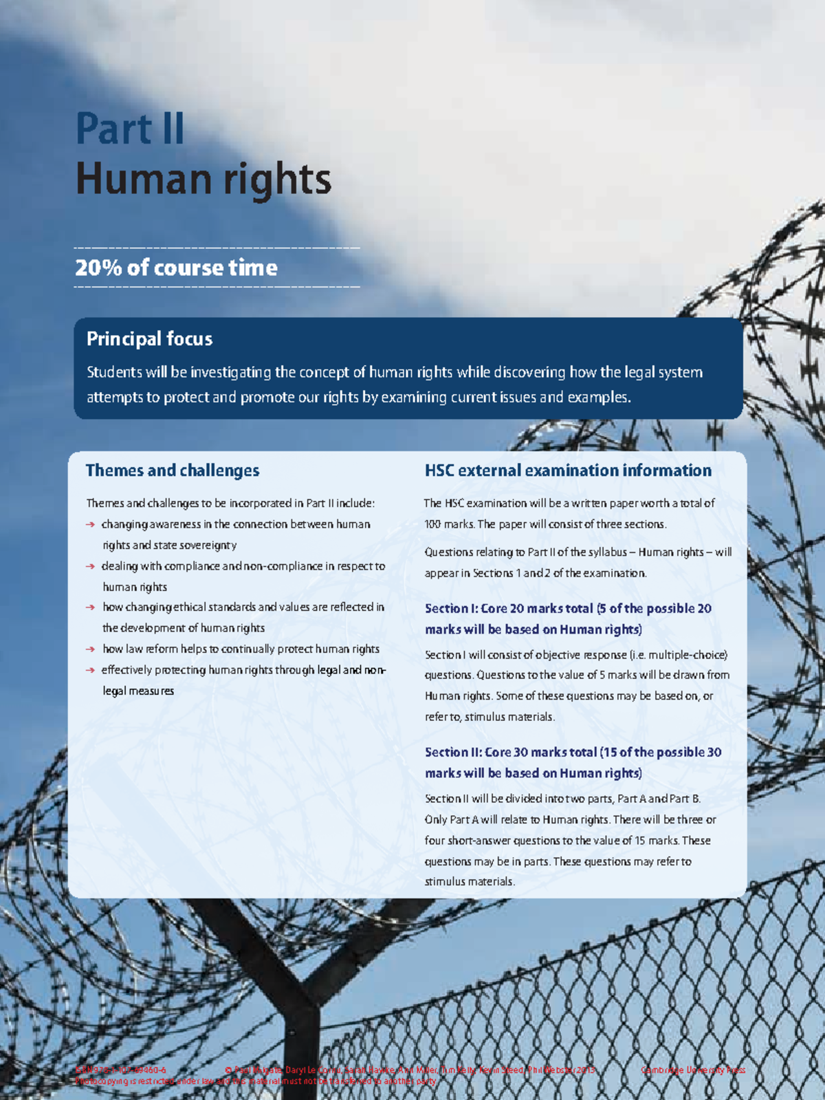 Human Rights Overview for HSC – ISBN 978-1-107-69460-6 - Studocu