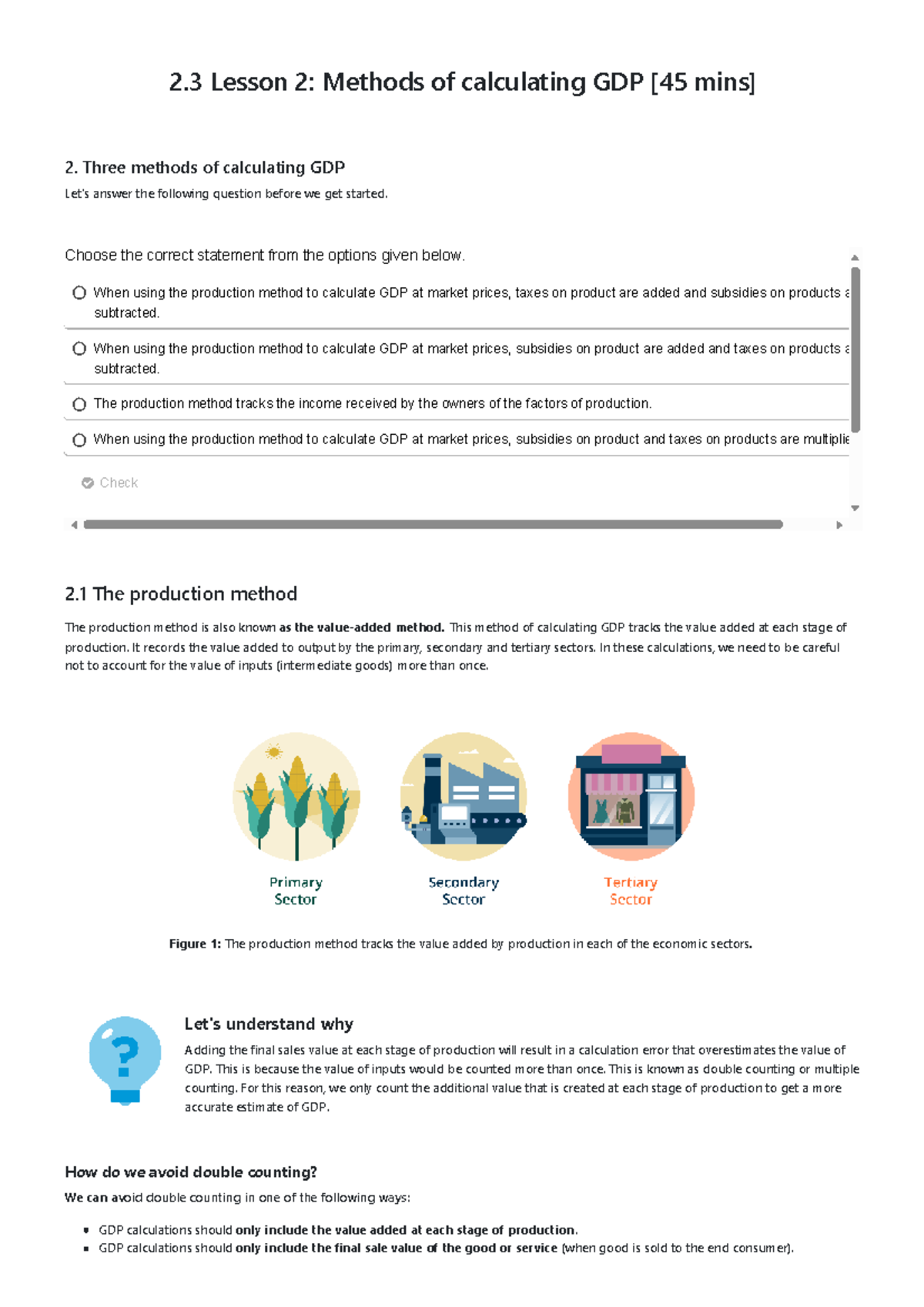 Methods of Calculating GDP: An Overview | UCT OHS Economics Grade 12 ...