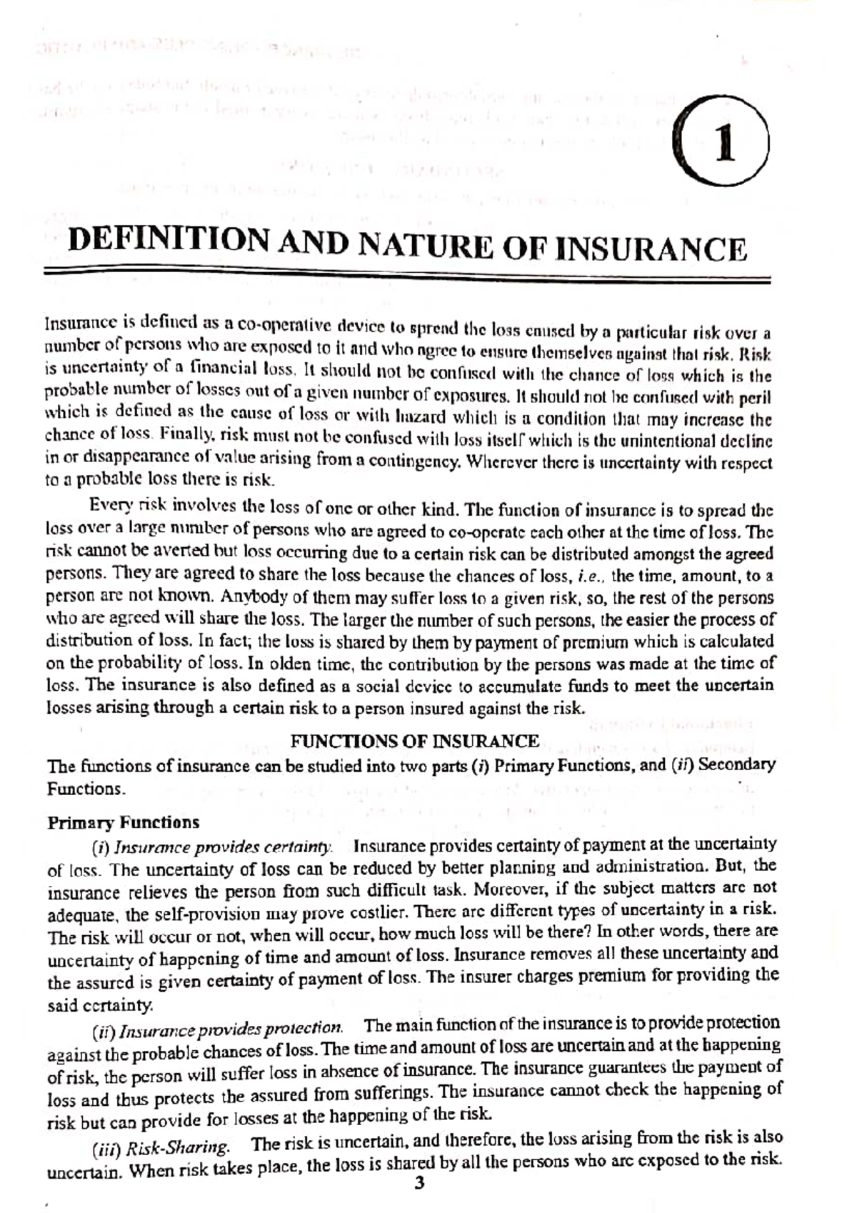 Module 1 life insurance - Business management - Studocu