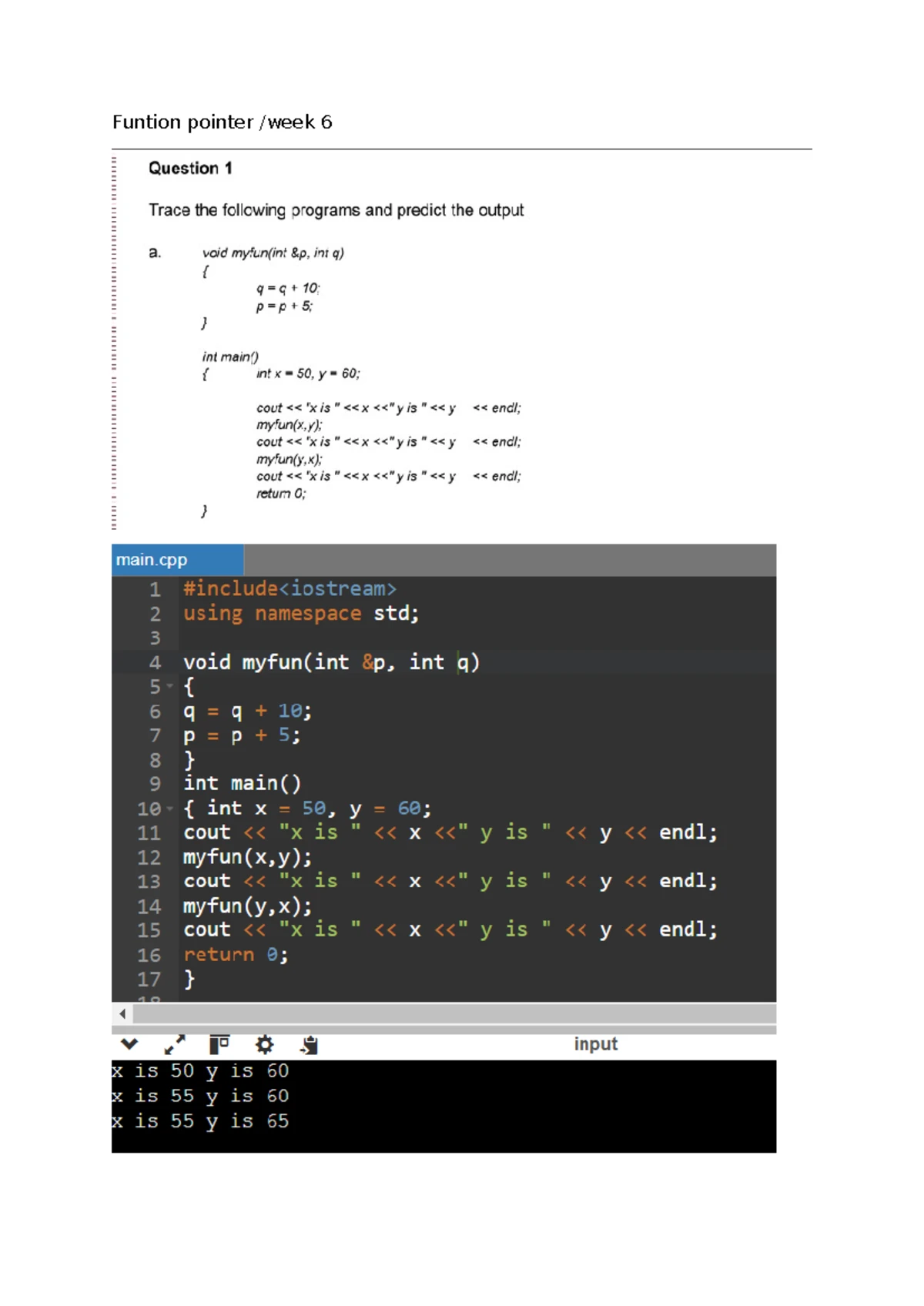 CSC404 Lab Test Q2: Program for Sum and Max of Float Array - Studocu
