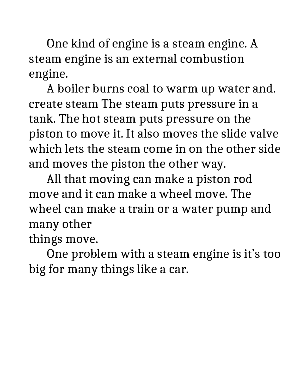 Steam Engine Overview - Project Demo - Studocu