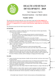 Health and Human Development - Grade: 12 - Victorian Certificate of ...