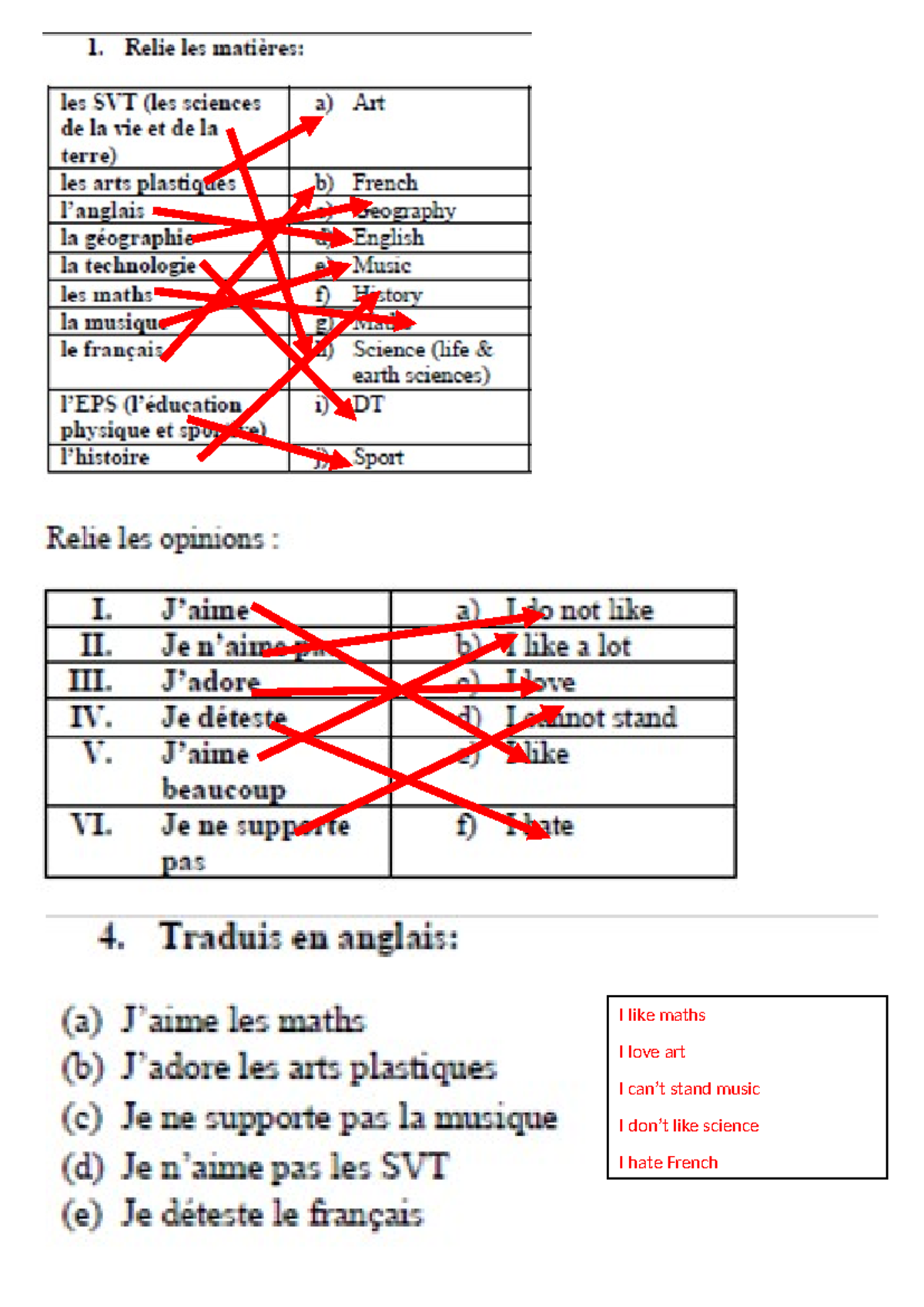 Second sheet - Answers - nmnmn - I like maths I love art I can’t stand ...