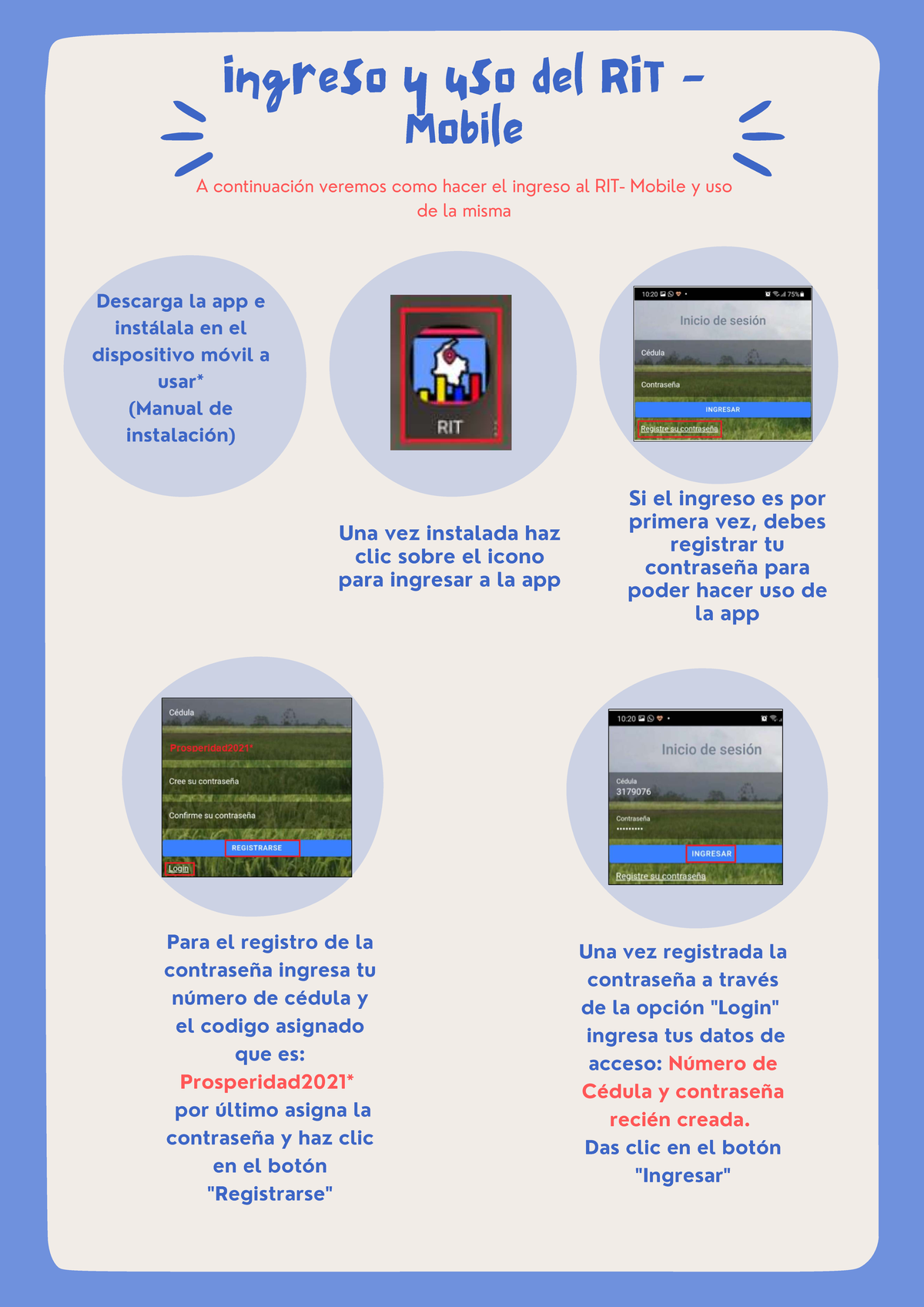 Guía de Uso de la App RIT Mobile: Ingreso y Funcionalidades - Studocu