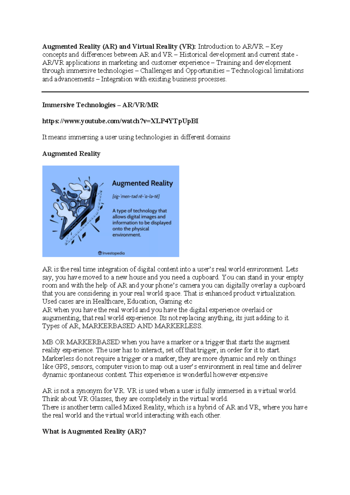 ETA 4: Comprehensive Overview of AR & VR Technologies and Applications ...